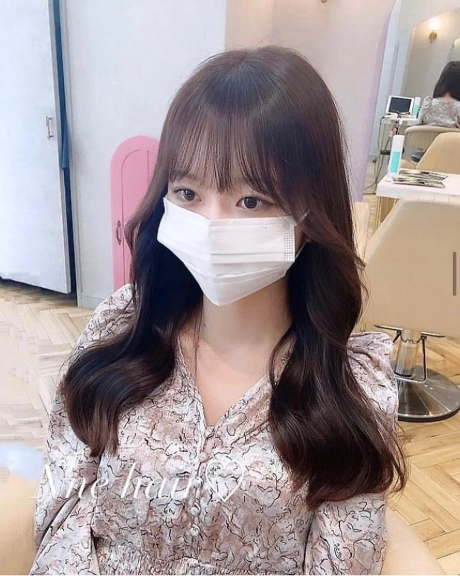 セミロング カラー 韓国風ヘア カット ヘアカラー トリートメント 🩷韓国ヘア/ヨシン モリ🩷Maikaのヘアスタイル