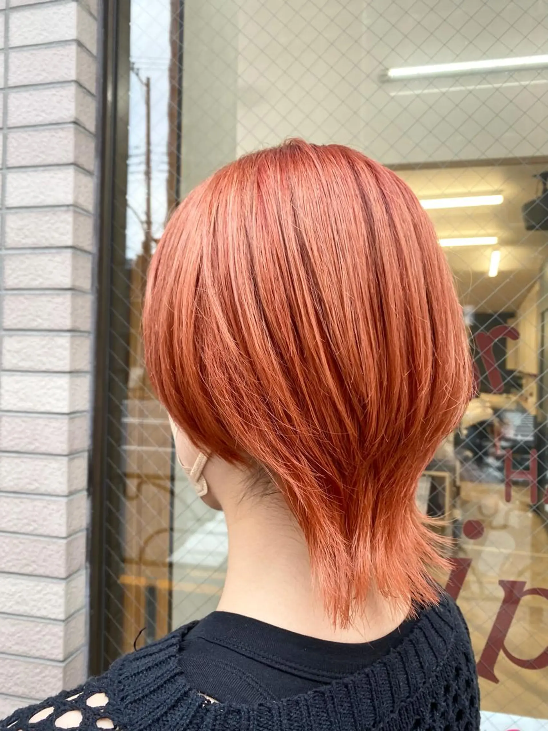 ショート カラー ハイトーンカラー オレンジ オレンジピンク ピンクカラー ️🫧押上️🫧はな 🫧まとまるショートのヘアスタイル
