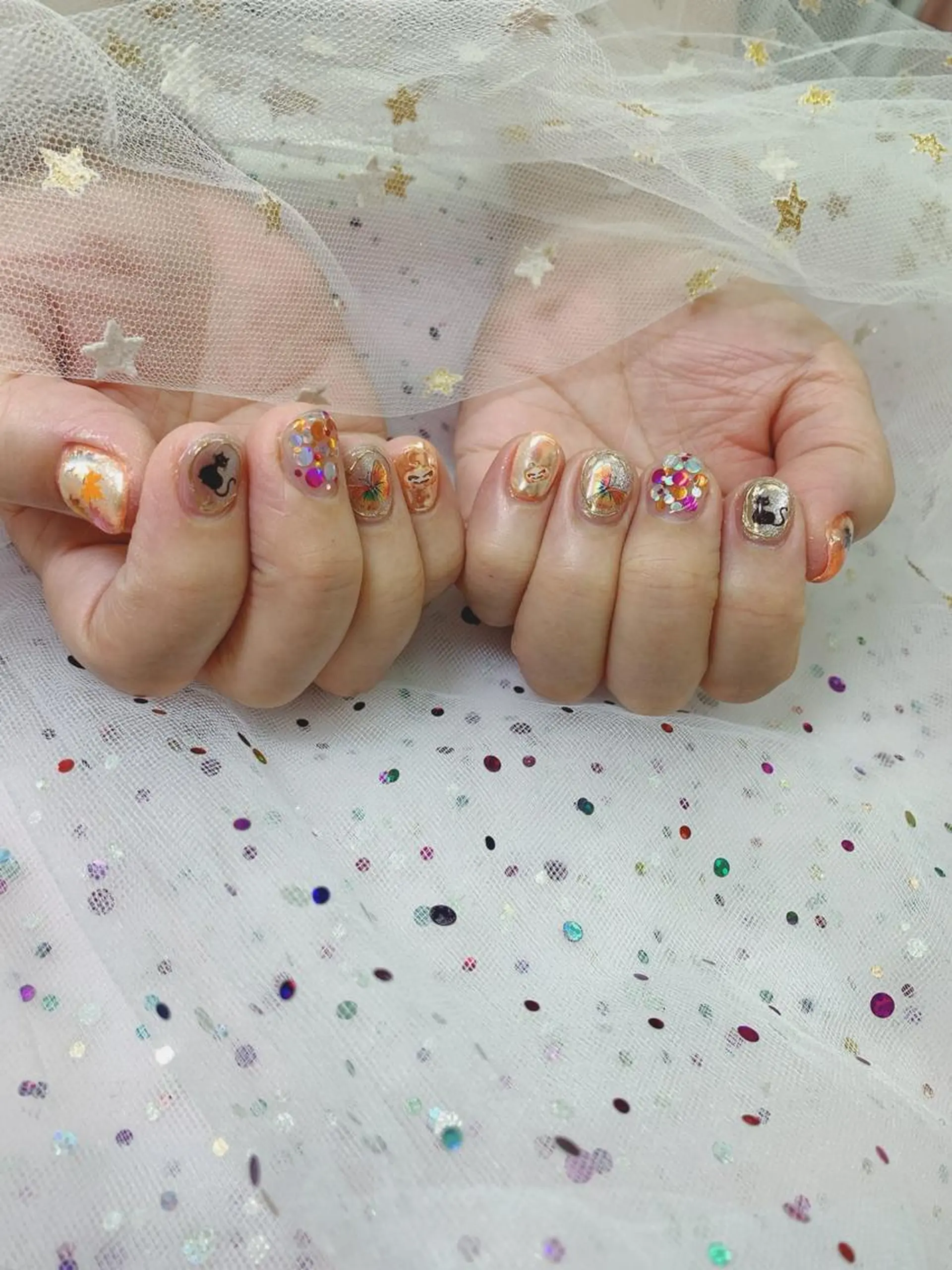 ネイル 🦋ネイルサロン ブラン🌈ゆりのネイルデザイン