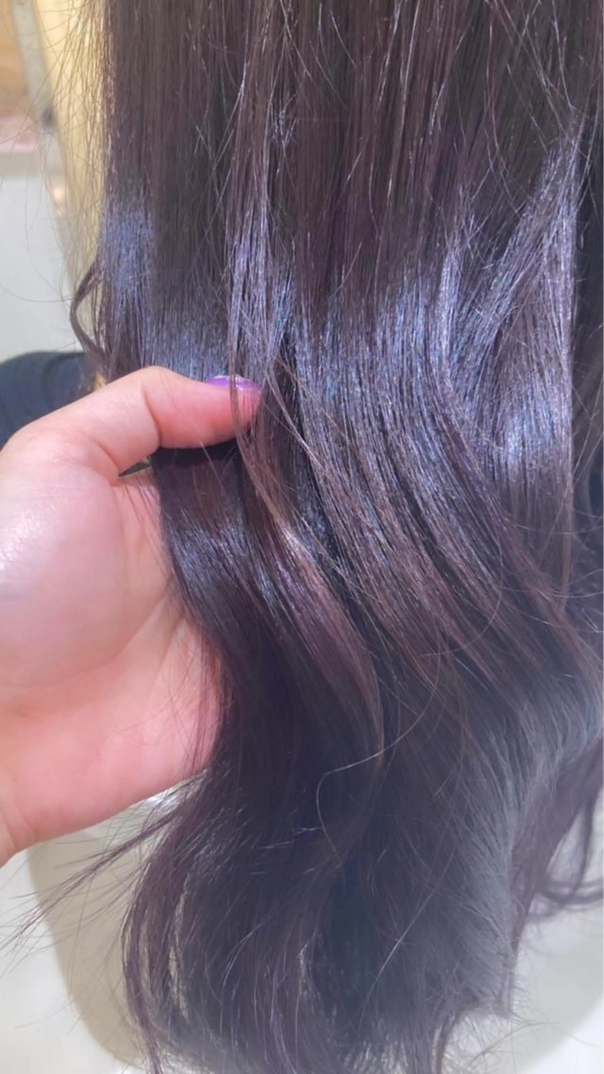 ロング カラー 透明感カラー ラベンダーカラー 後輩のモデル募集中 河端　麻佑のヘアスタイル