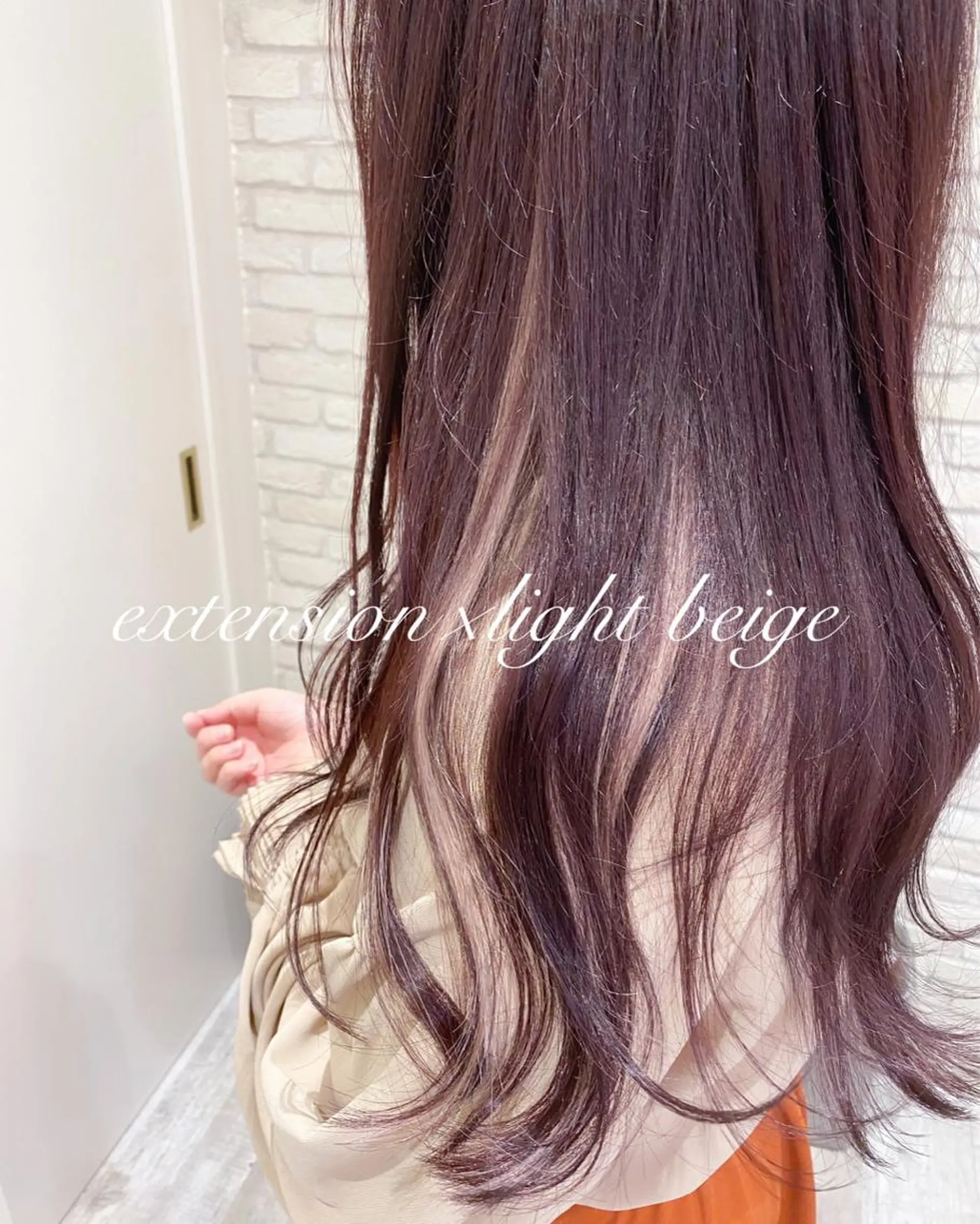 ロング エクステ カット エクステ 横浜🍒ルーツカラー エクステ／RIEのヘアスタイル