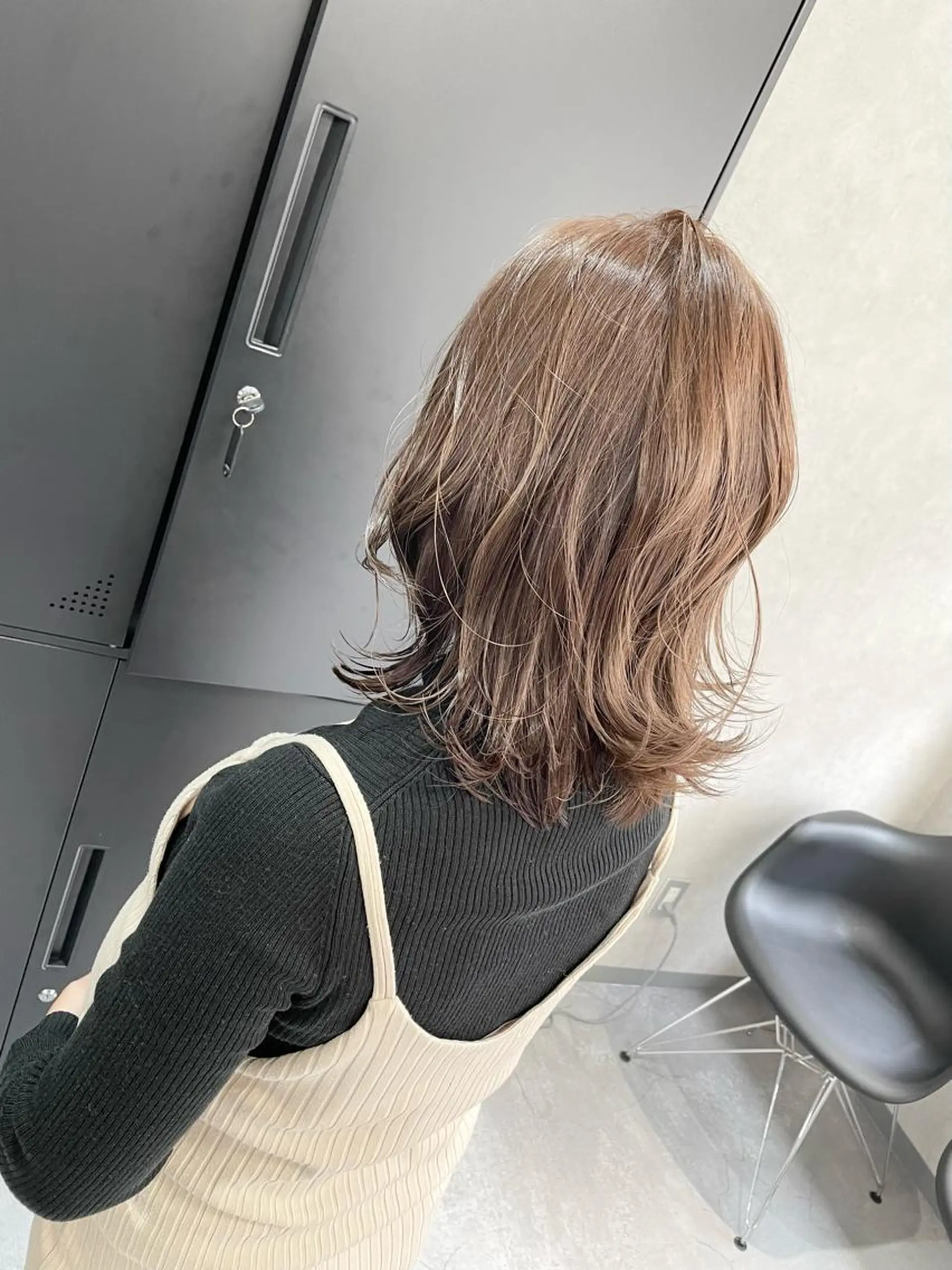 ミディアム 外国人風カラー ハイライト 韓国風ヘア レイヤーカット カット ヘアカラー AN'TIA小作代表 ⭐︎kazuma⭐︎のヘアスタイル
