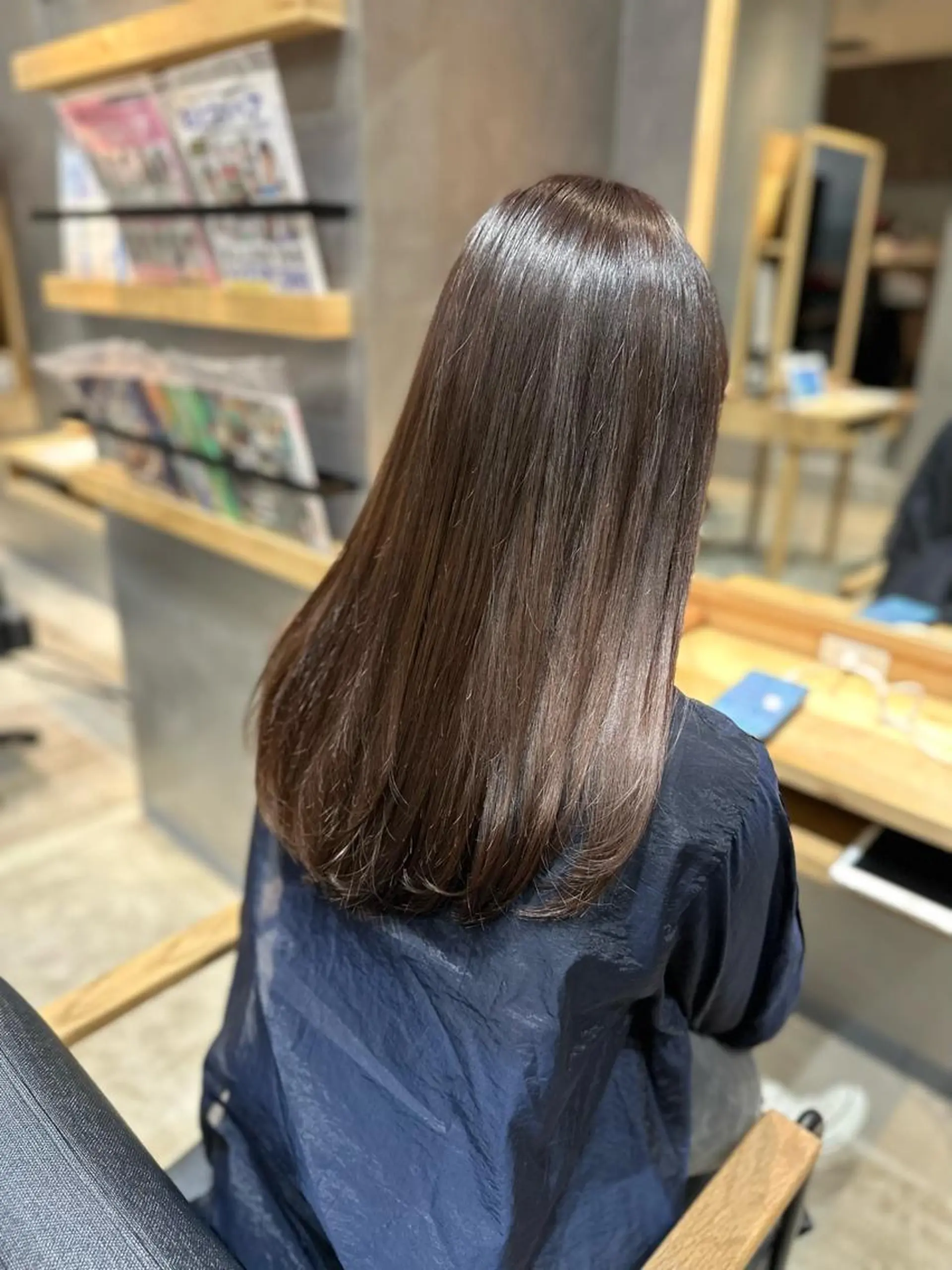 ロング 縮毛矯正 DAICHI inity心斎橋のヘアスタイル