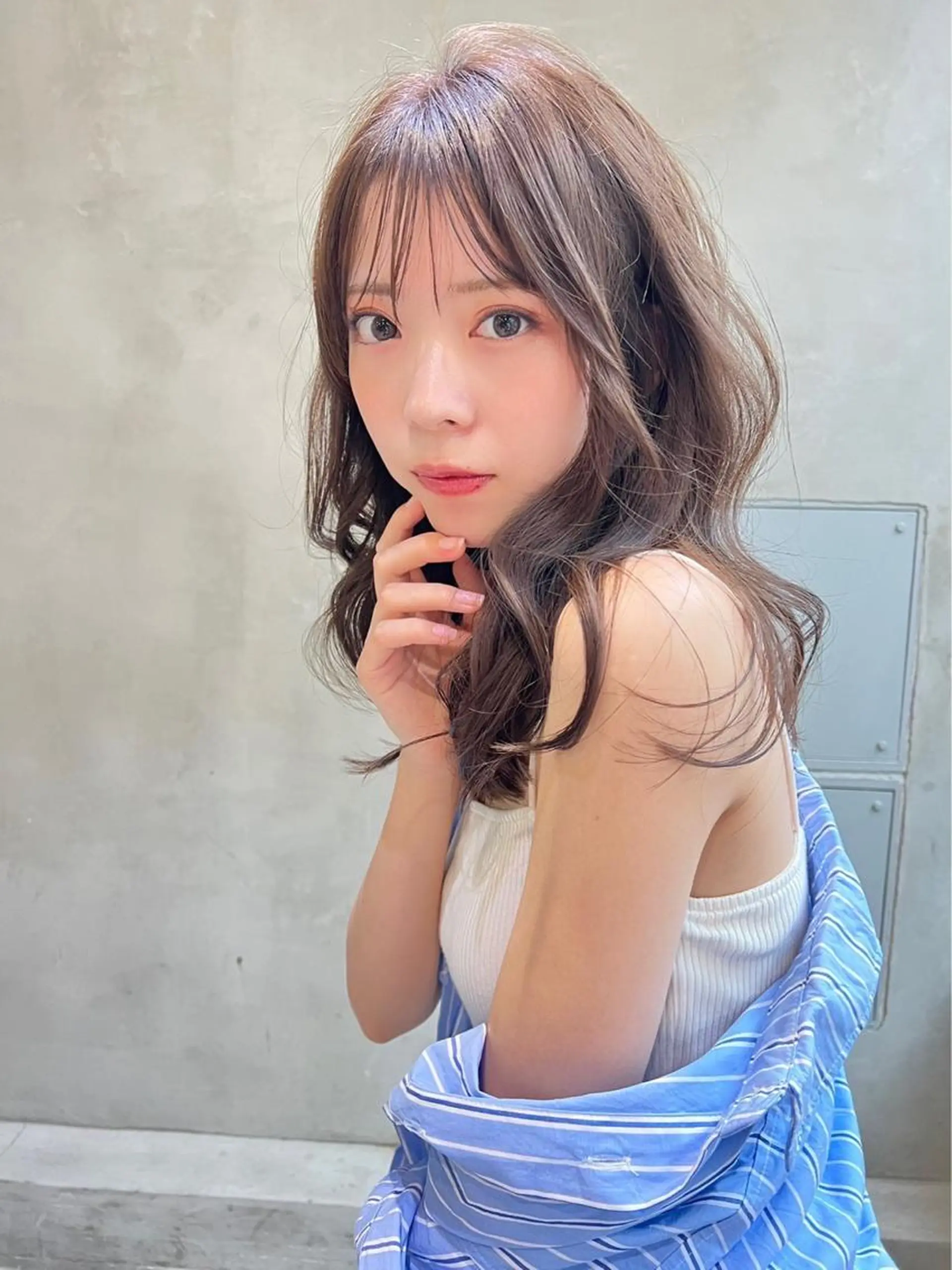 セミロング カラー ヘアカラー トリートメント 【透明感カラー】💠 TETSUのヘアスタイル