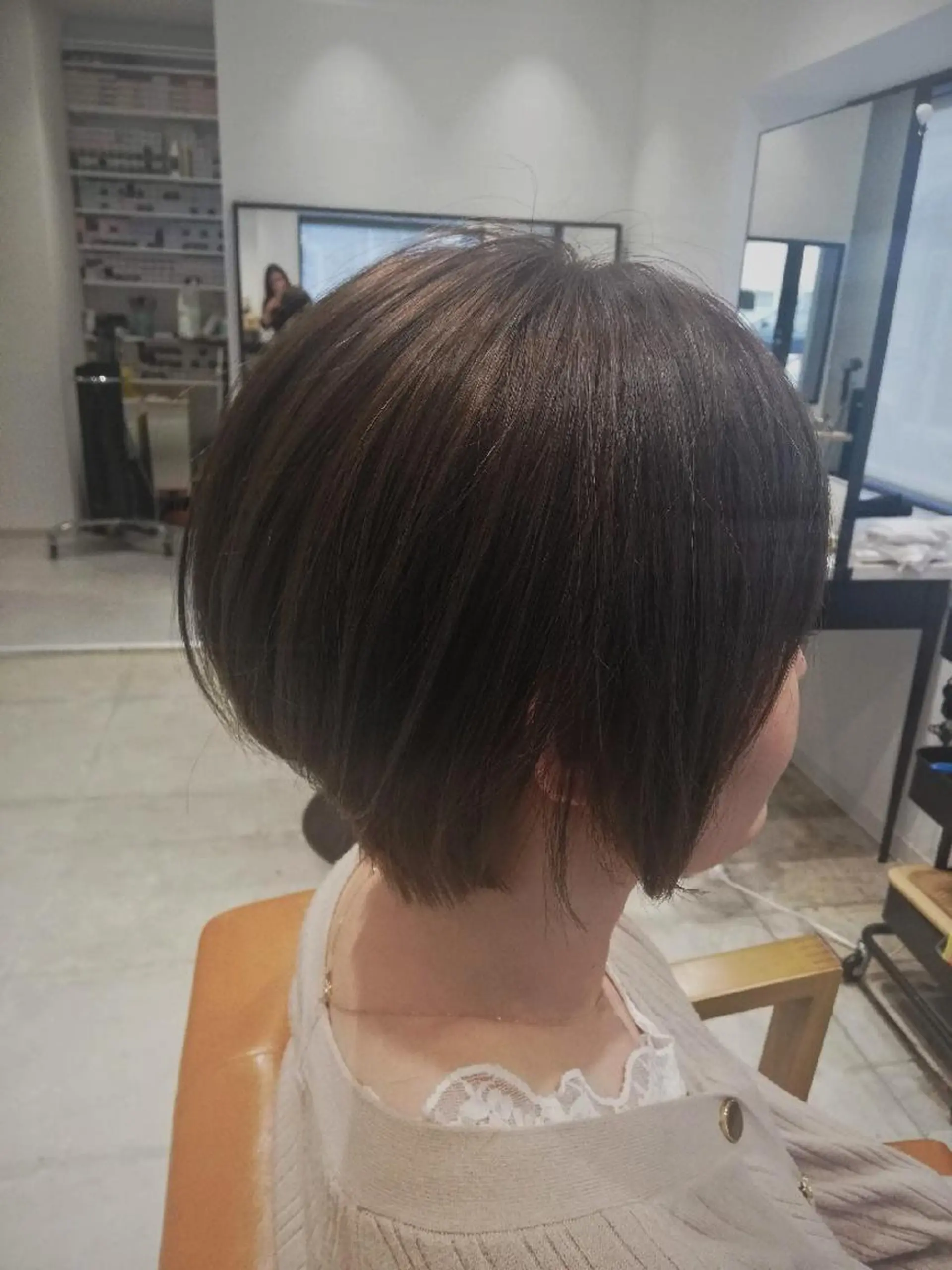 ショート カラー アッシュ ショートヘア 小顔カット カット ヘッドスパ 池田 恵久美のヘアスタイル