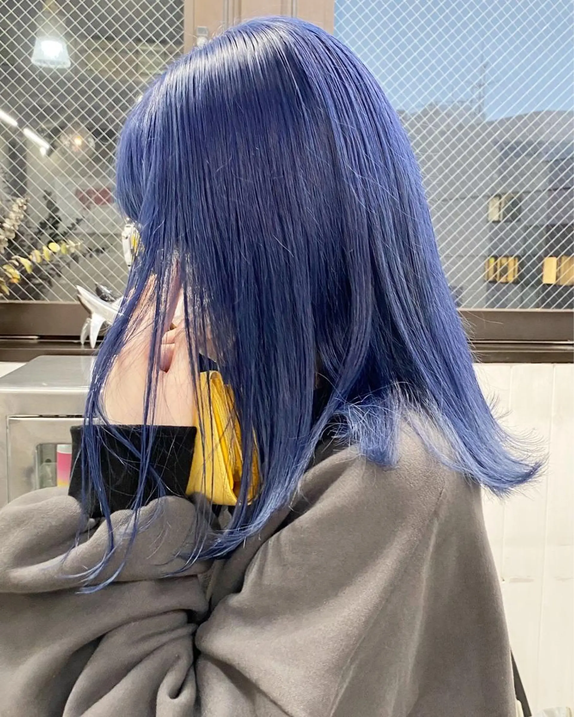 ロング カラー ブルーカラー 🧸艶々韓国ヘア 🧁mizunaのヘアスタイル