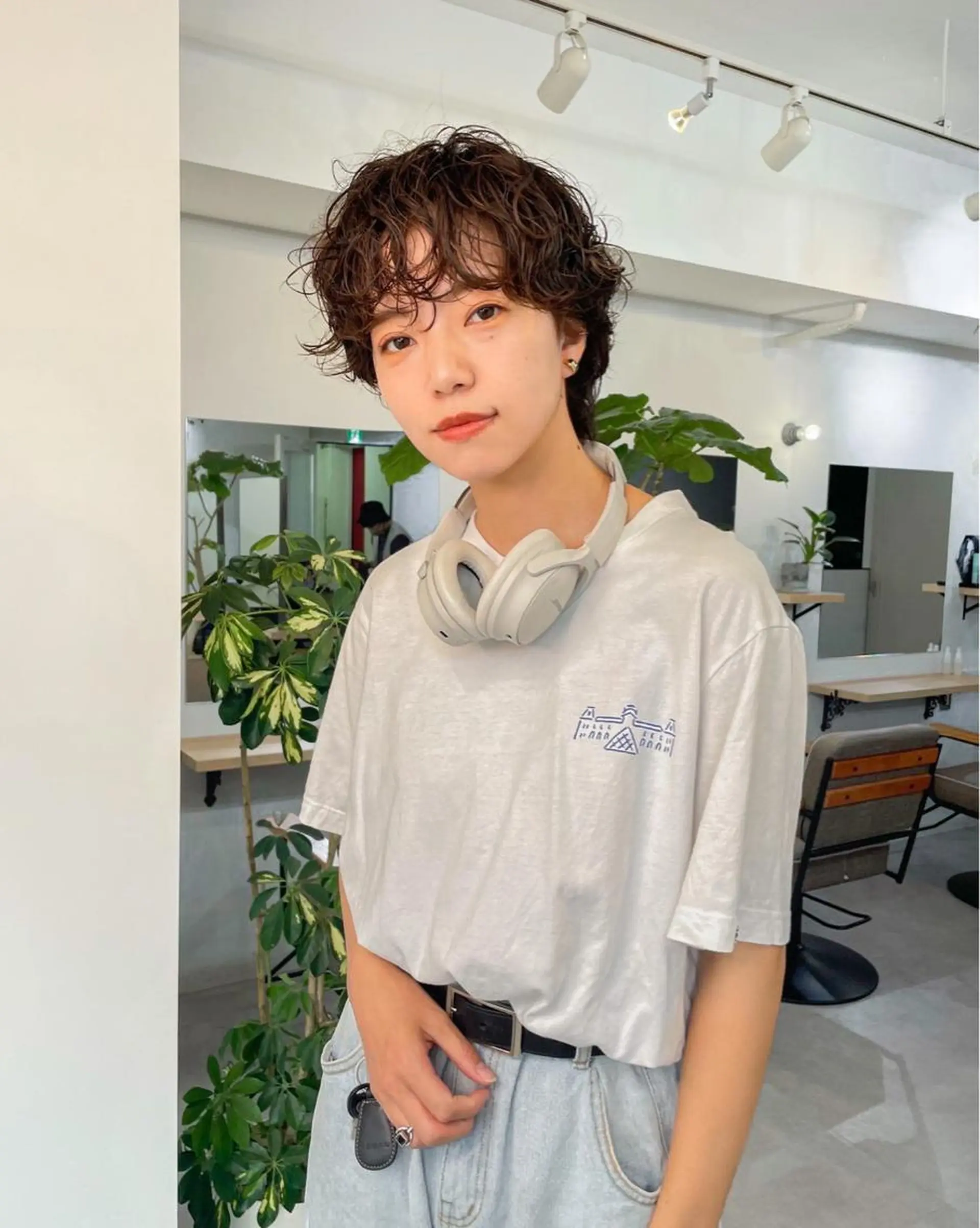 ショート ショートヘア カット パーマ ショート ボブ メンズ パーマのヘアスタイル