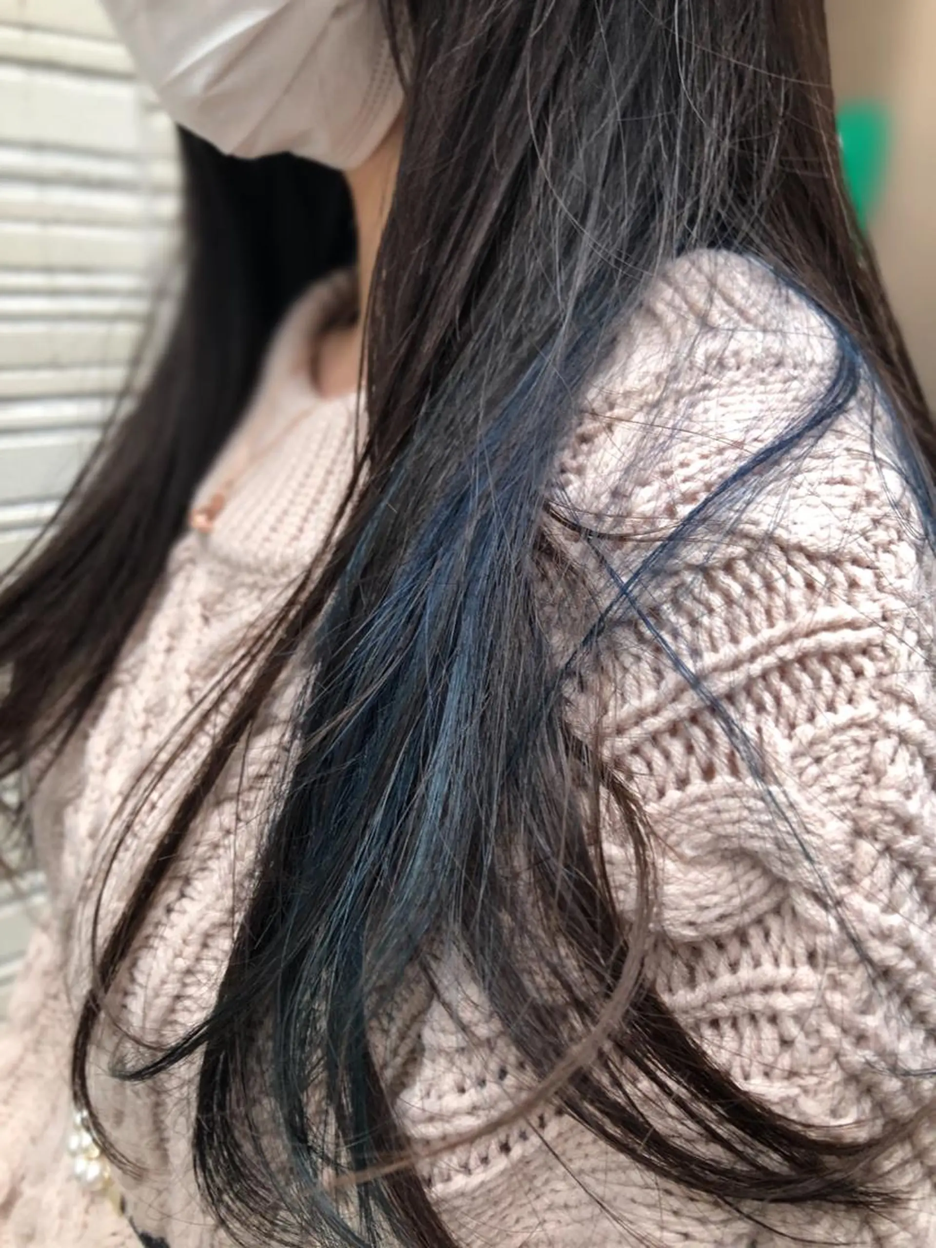 ロング カラー ブリーチ ヘアカラー 両国駅徒歩1分⭐️ アイロン仕上げのヘアスタイル