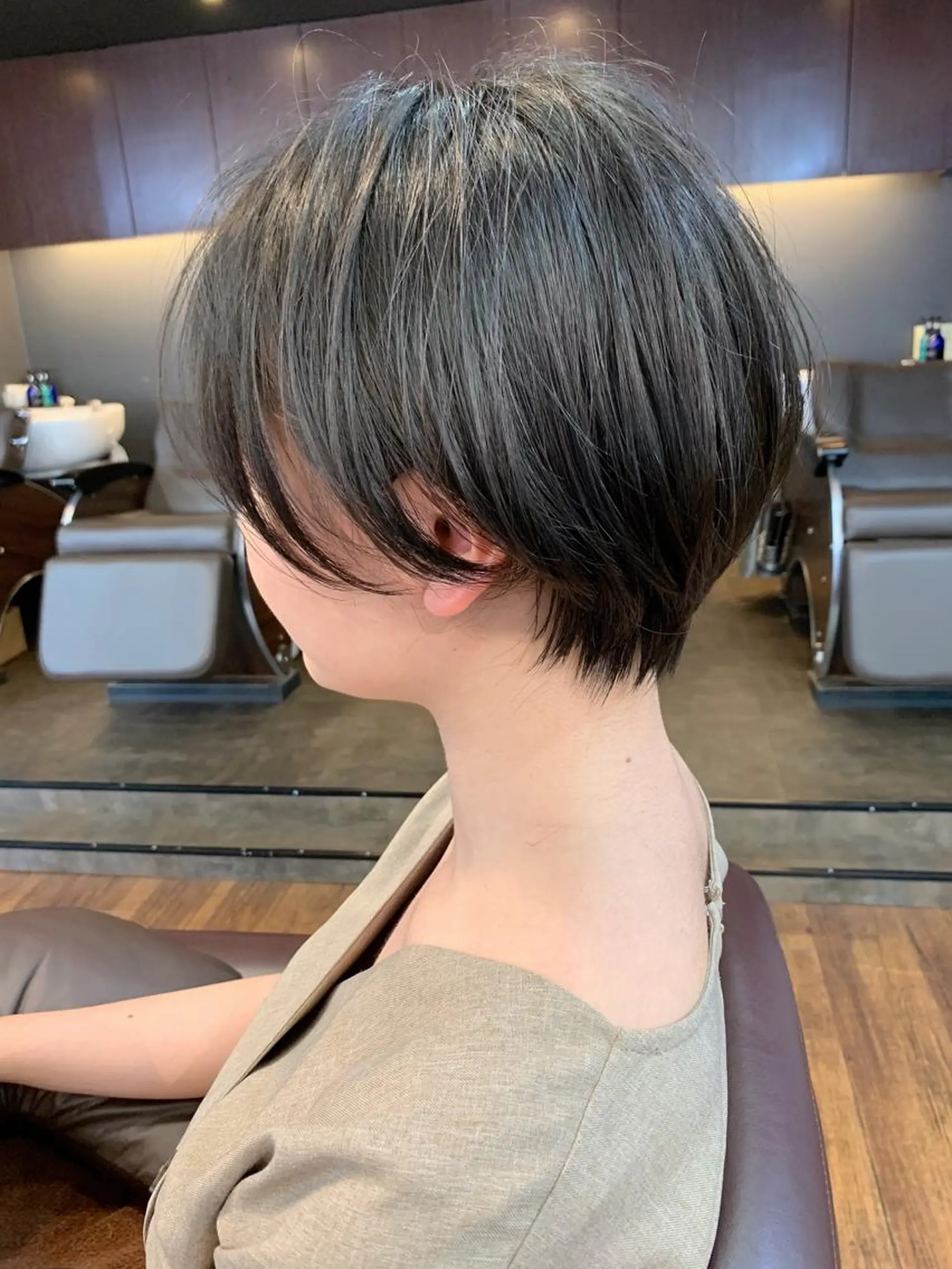 ショート 縮毛矯正/ショート/ レイヤー/畑中正敏のヘアスタイル