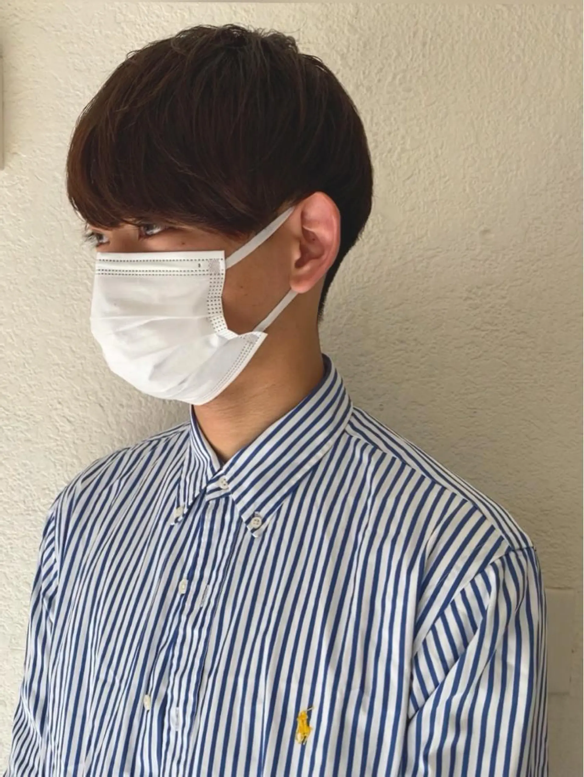 ショート メンズ マッシュ 縮毛矯正 小川 美奈のヘアスタイル