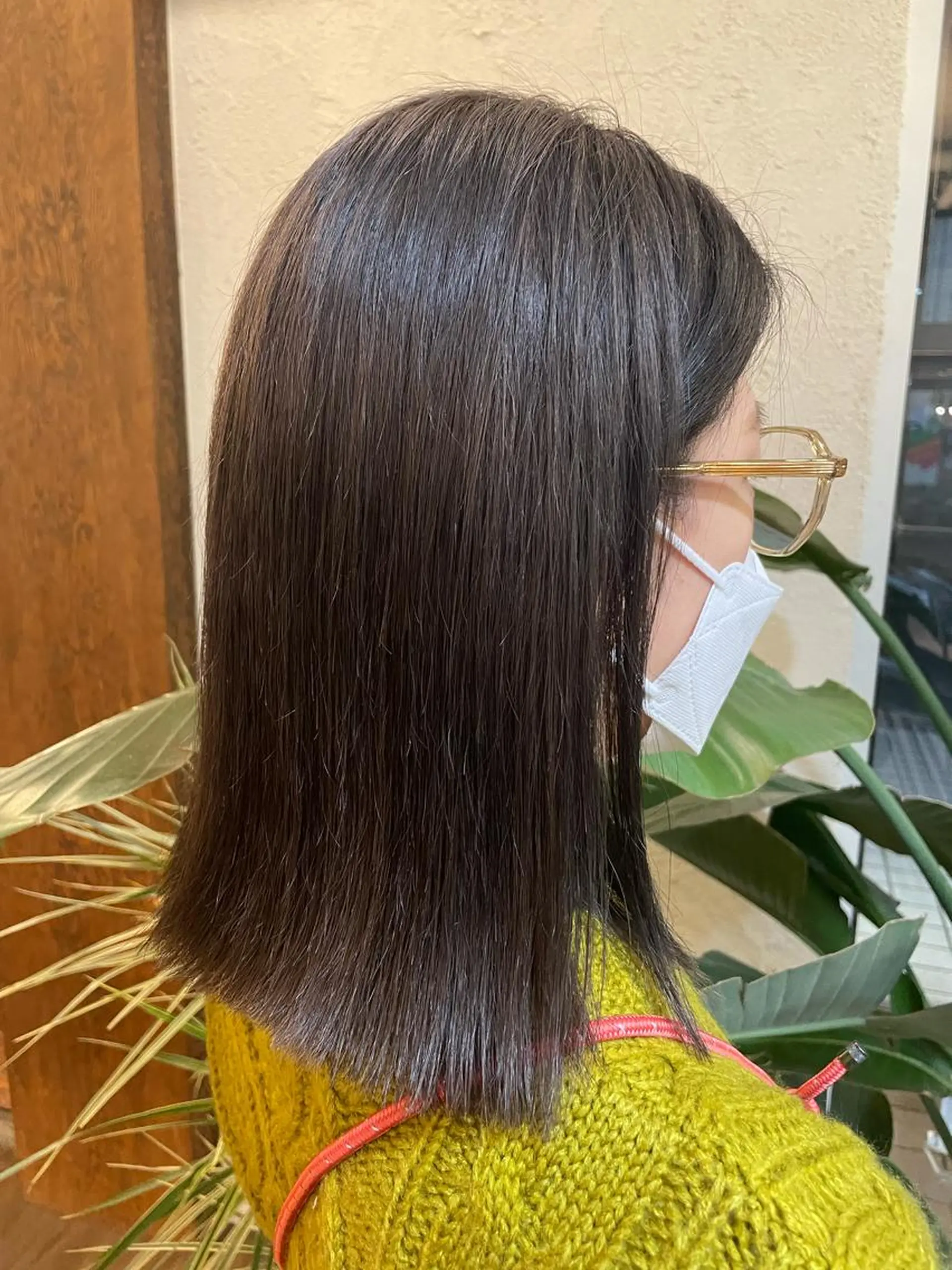 ミディアム カット ヘアカラー エクステ しもかわ かほのヘアスタイル