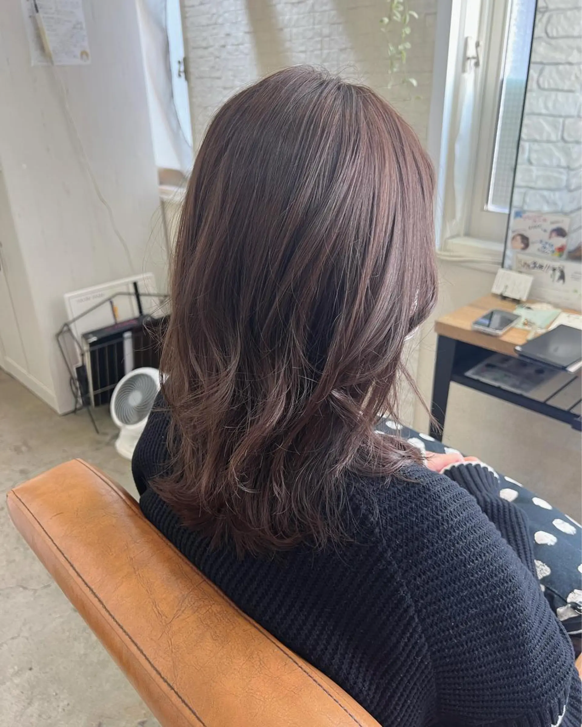 セミロング カラー 心斎橋美容室 ARCHEあやかのヘアスタイル