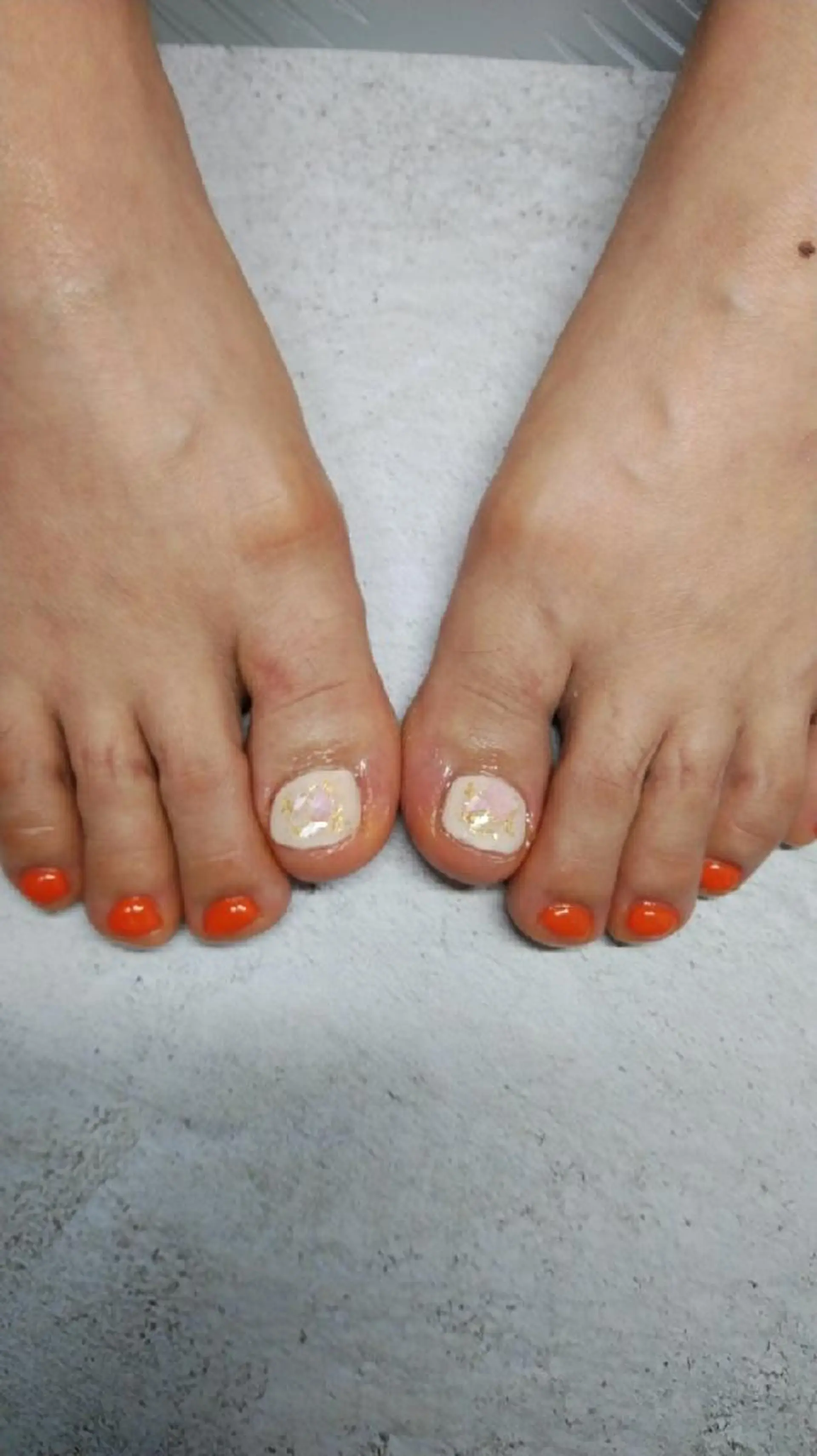 ネイル オレンジ 夏ネイル Nail salon Yuliyのネイルデザイン