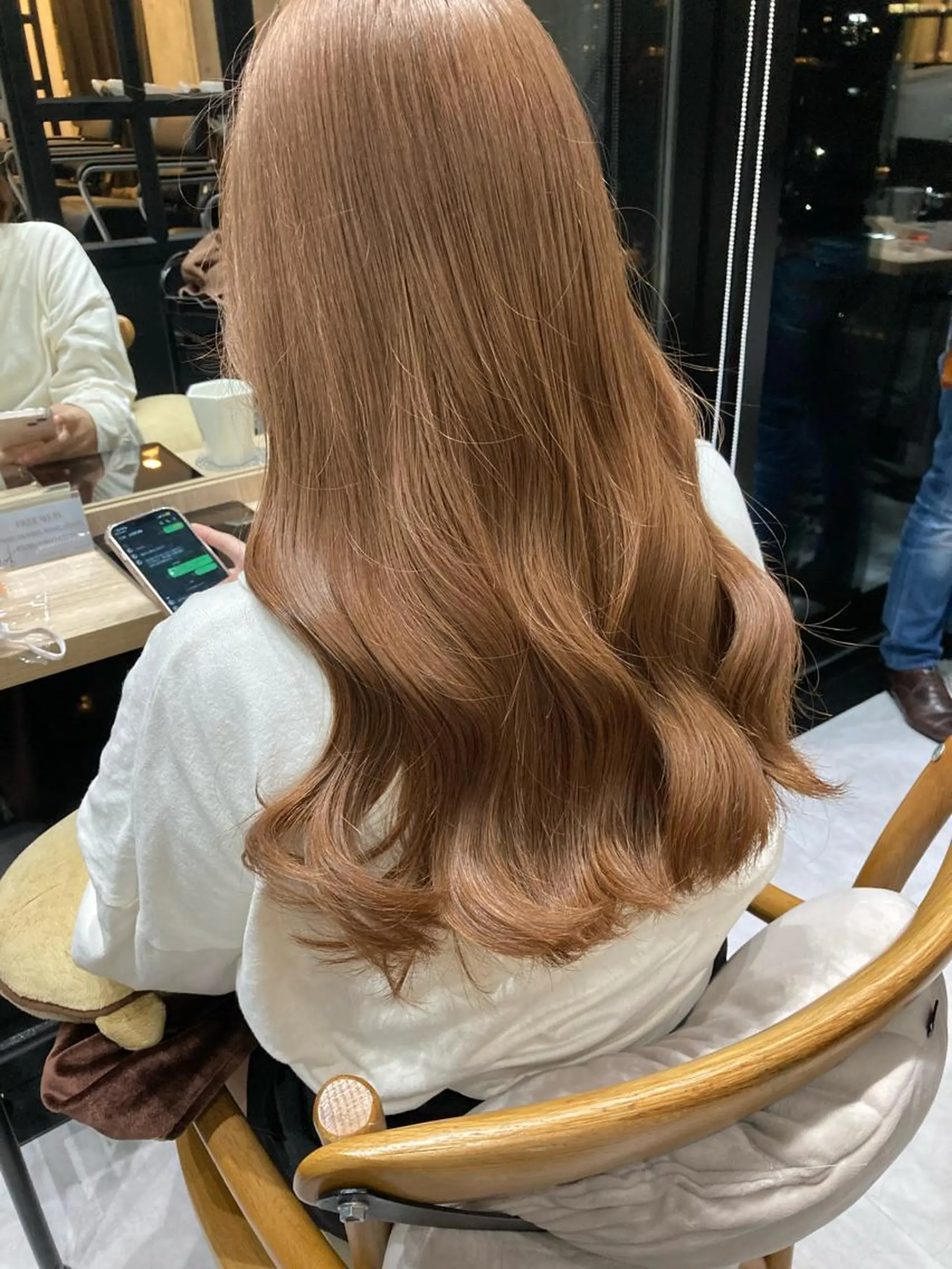 ロング ヘアカラー トリートメント ✨色持ちの良い艶 カラー✨蟹江真世のヘアスタイル