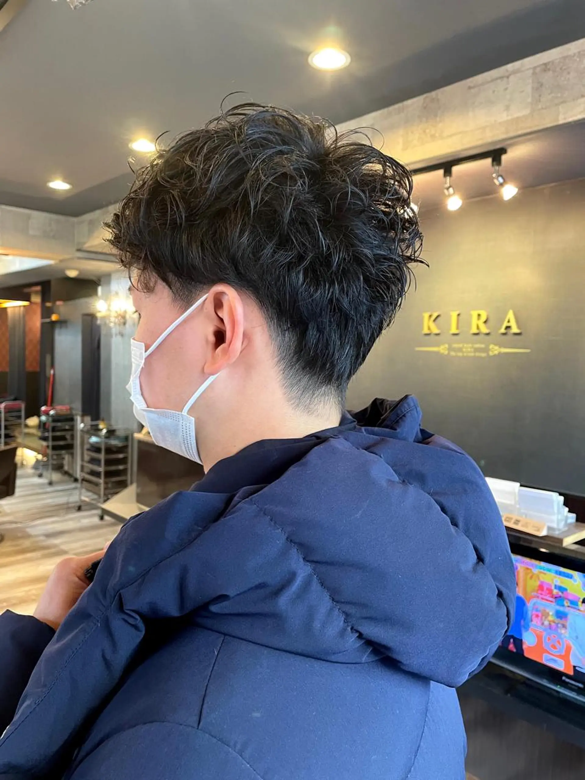 パーマ メンズ 金澤 愛のヘアスタイル