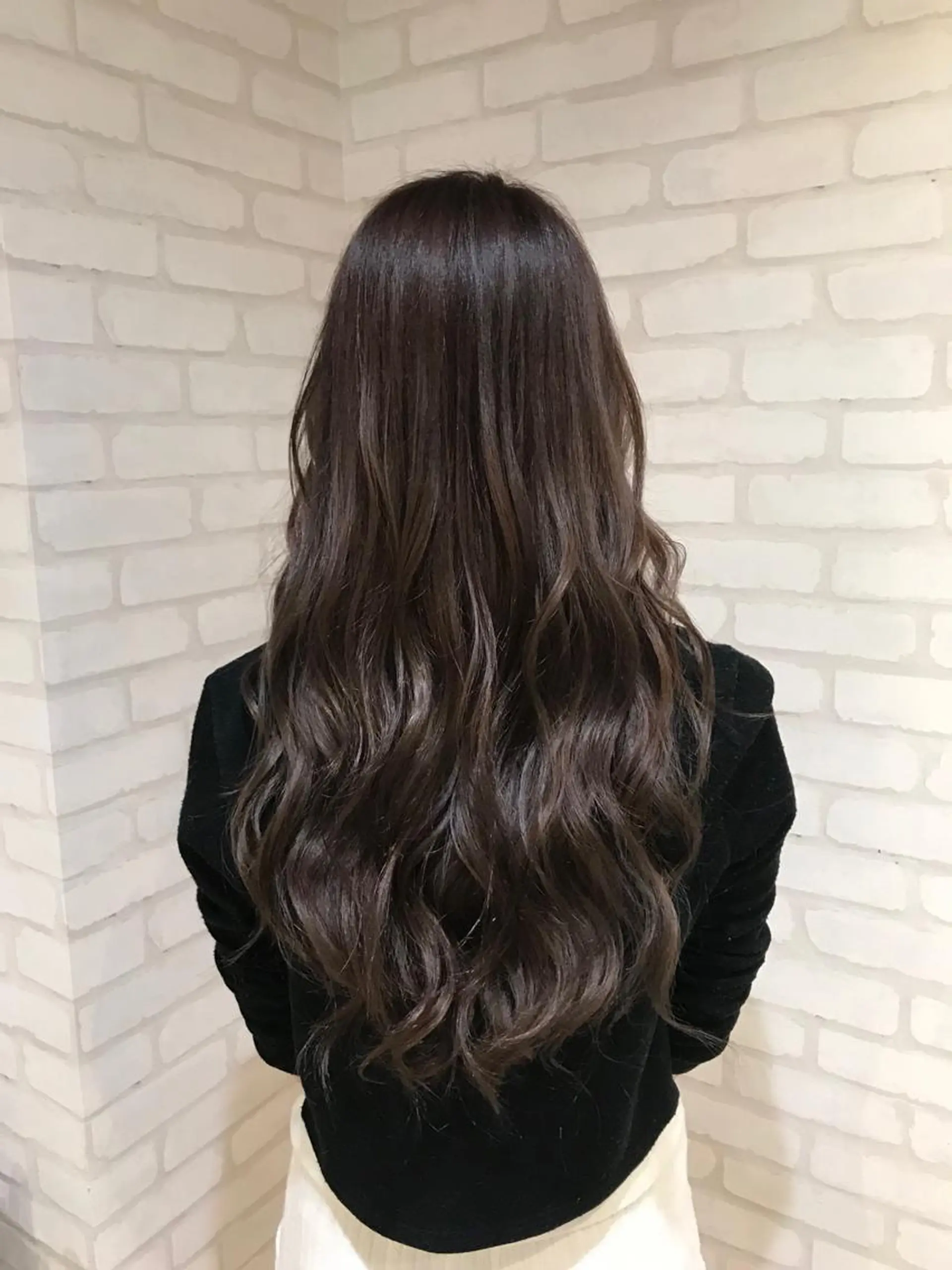 ロング カラー ベージュカラー 黒髪 ブルーカラー ブルーブラック イヤリングカラー カット ヘアカラー ヘアセット 👑👑👑👑工藤 敬👑👑👑👑のヘアスタイル