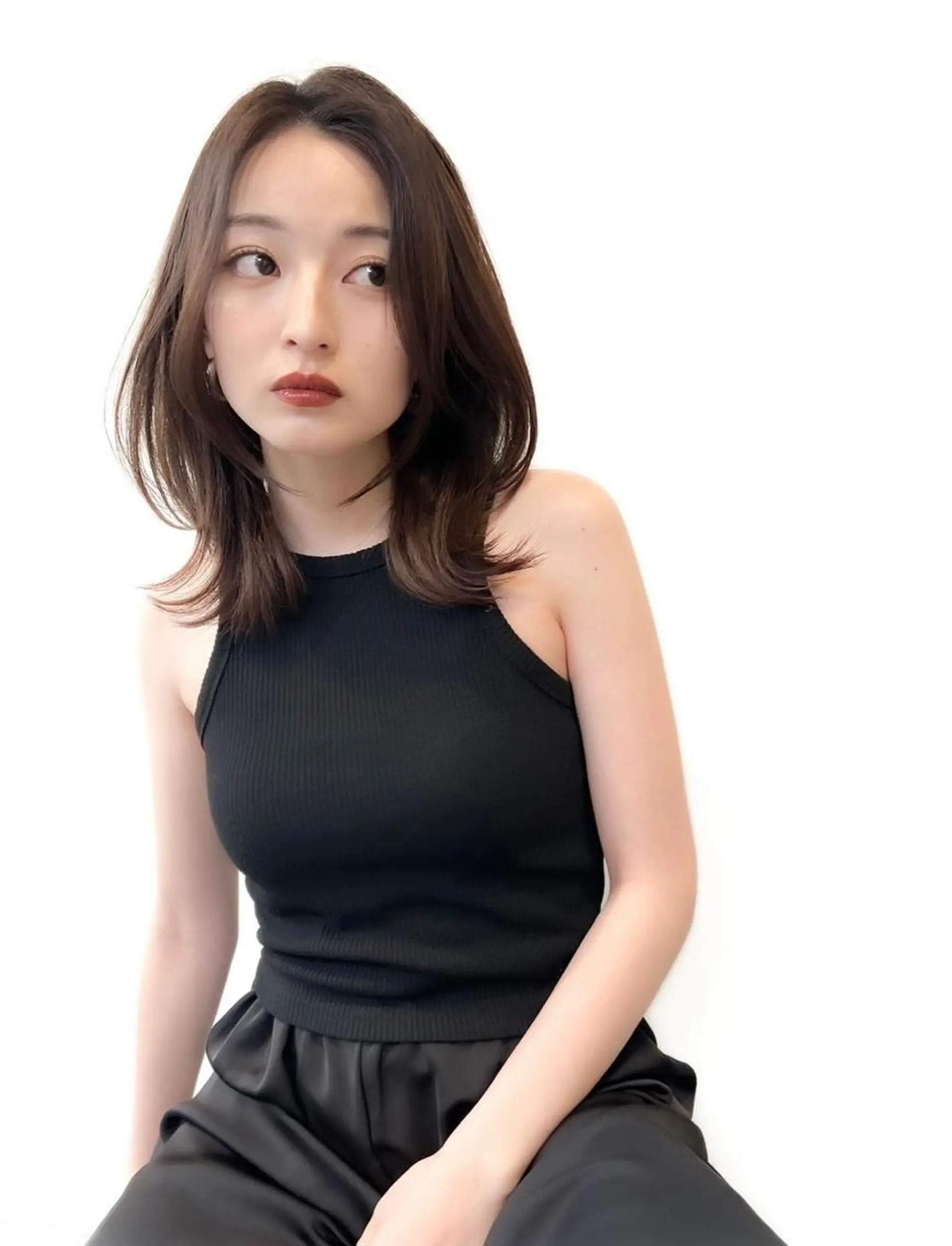 ロング レイヤーカット カット ヘアカラー トリートメント 横浜　店長 橋場優のヘアスタイル