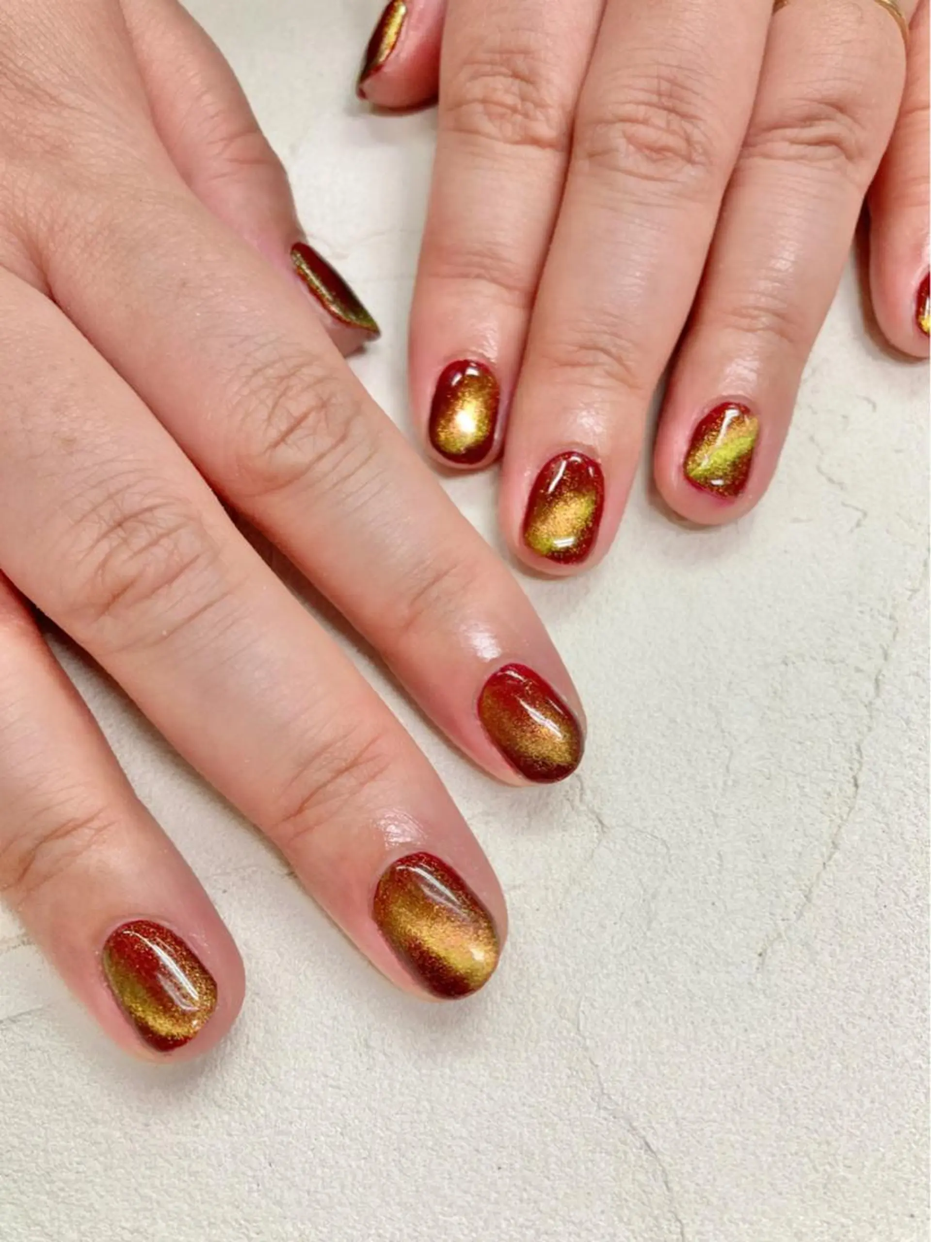 ネイル マグネットネイル ハンドネイル 松本 実咲のネイルデザイン