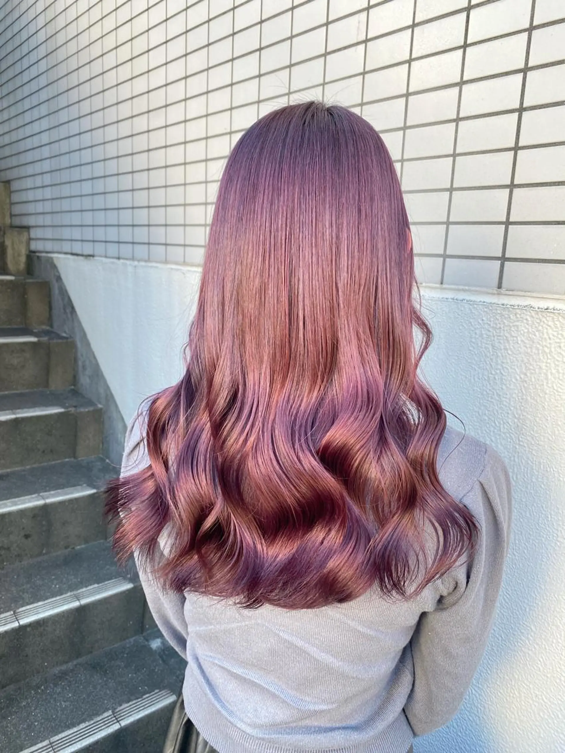 ロング カラー エフェクトブリーチ 🌟前澤啓太朗のヘアスタイル