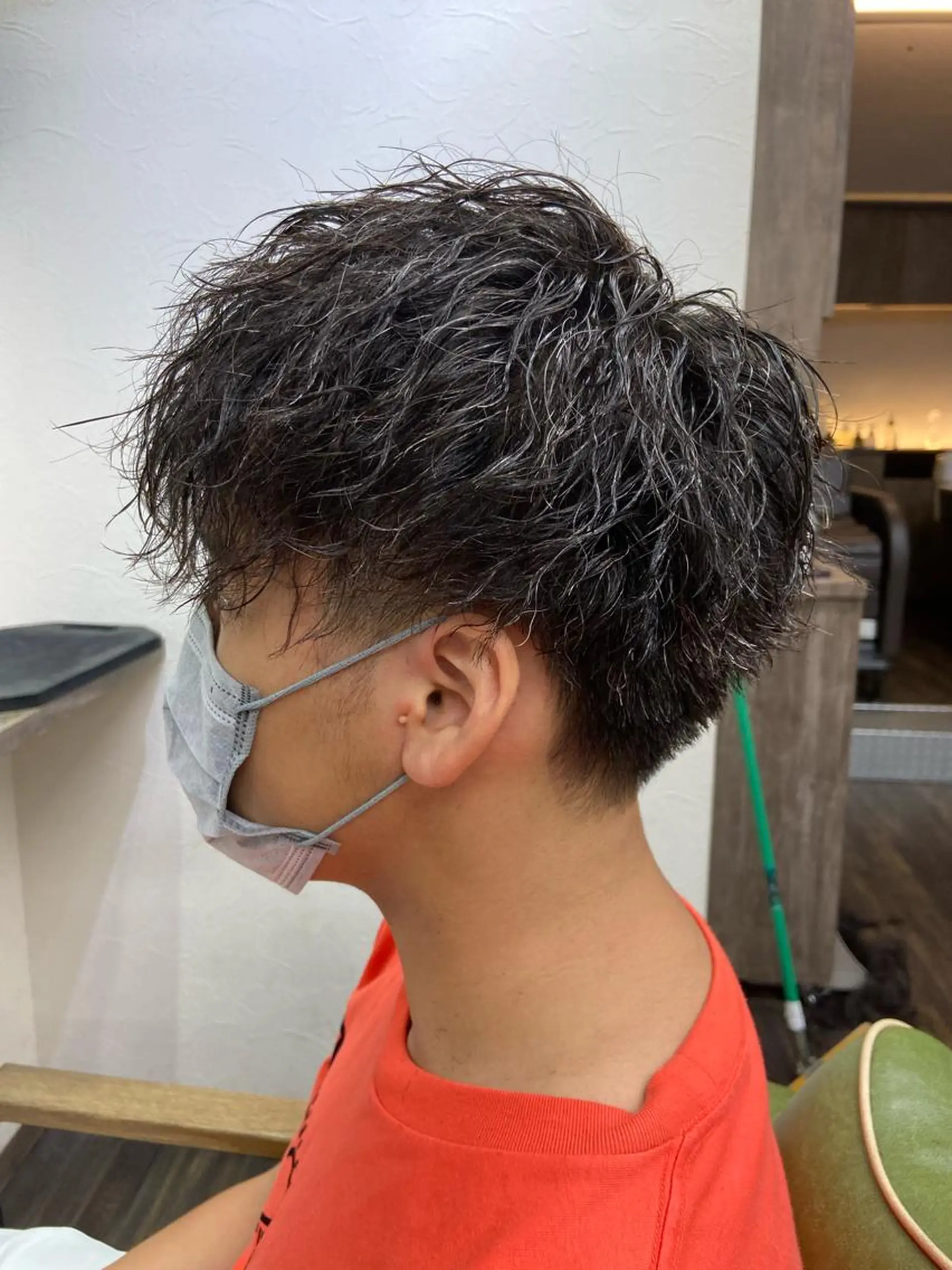 ショート メンズ カット パーマ 仁和山 晃のヘアスタイル