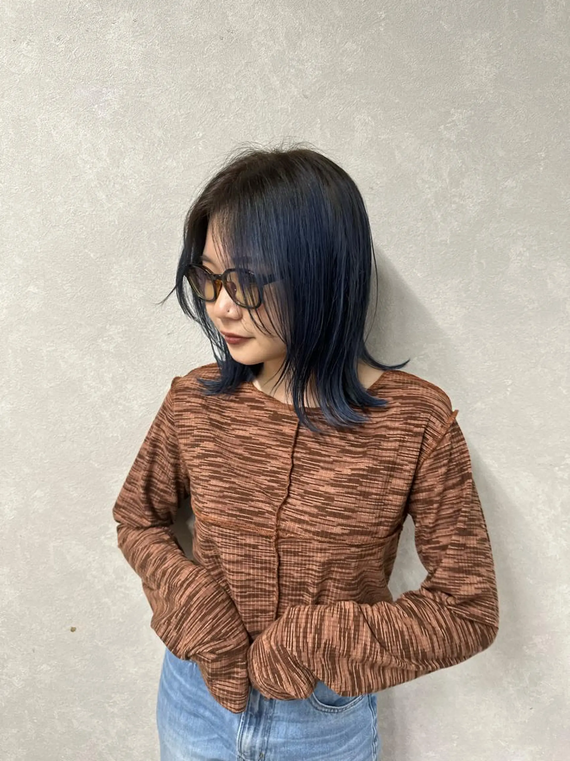 ミディアム カラー シルバー ヘアカラー トリートメント ケアブリーチ特化✨/ 艶カラー/エクステのヘアスタイル