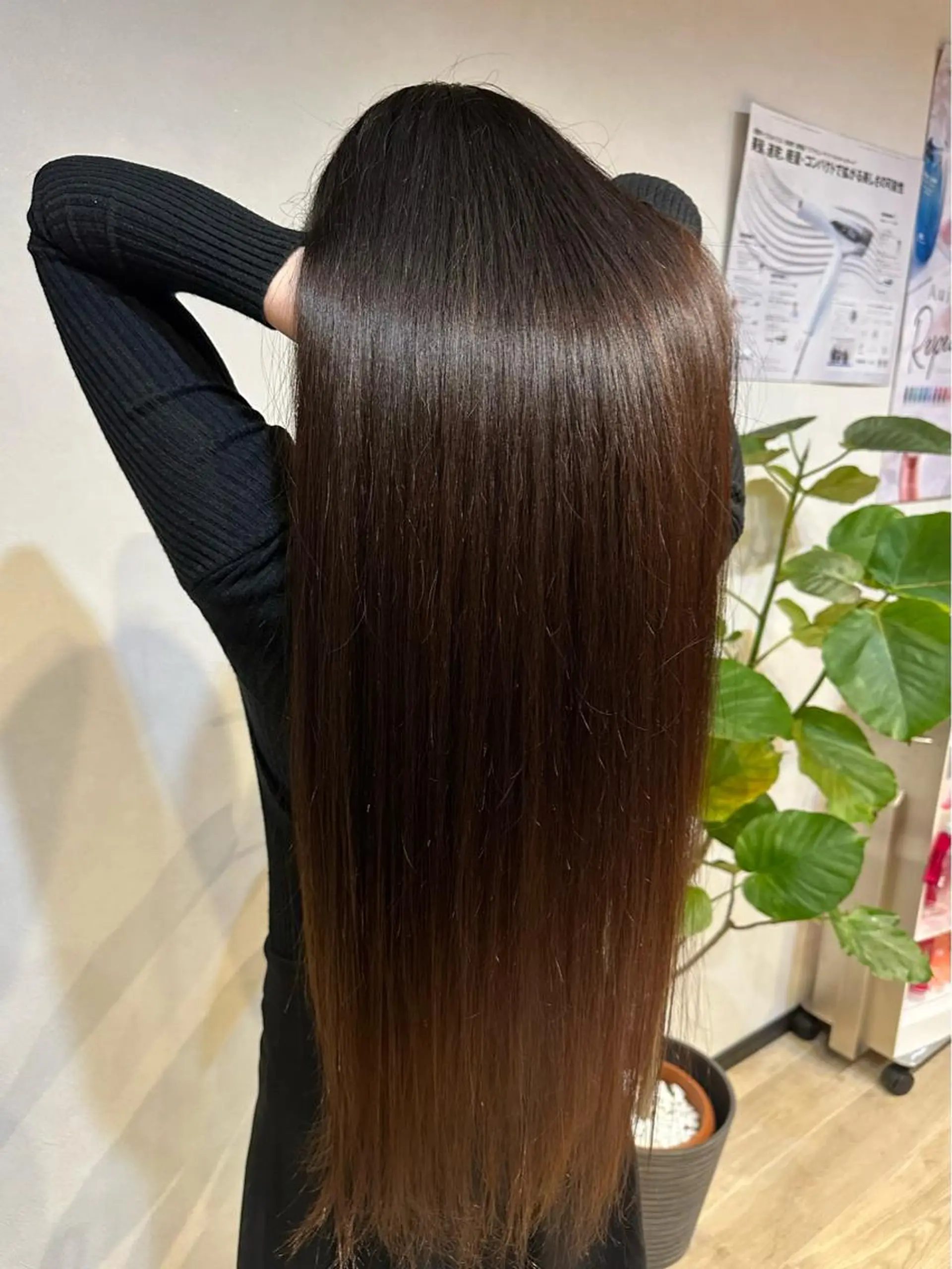 ロング 髪質改善&ストレート ✂︎鈴木青樹のヘアスタイル