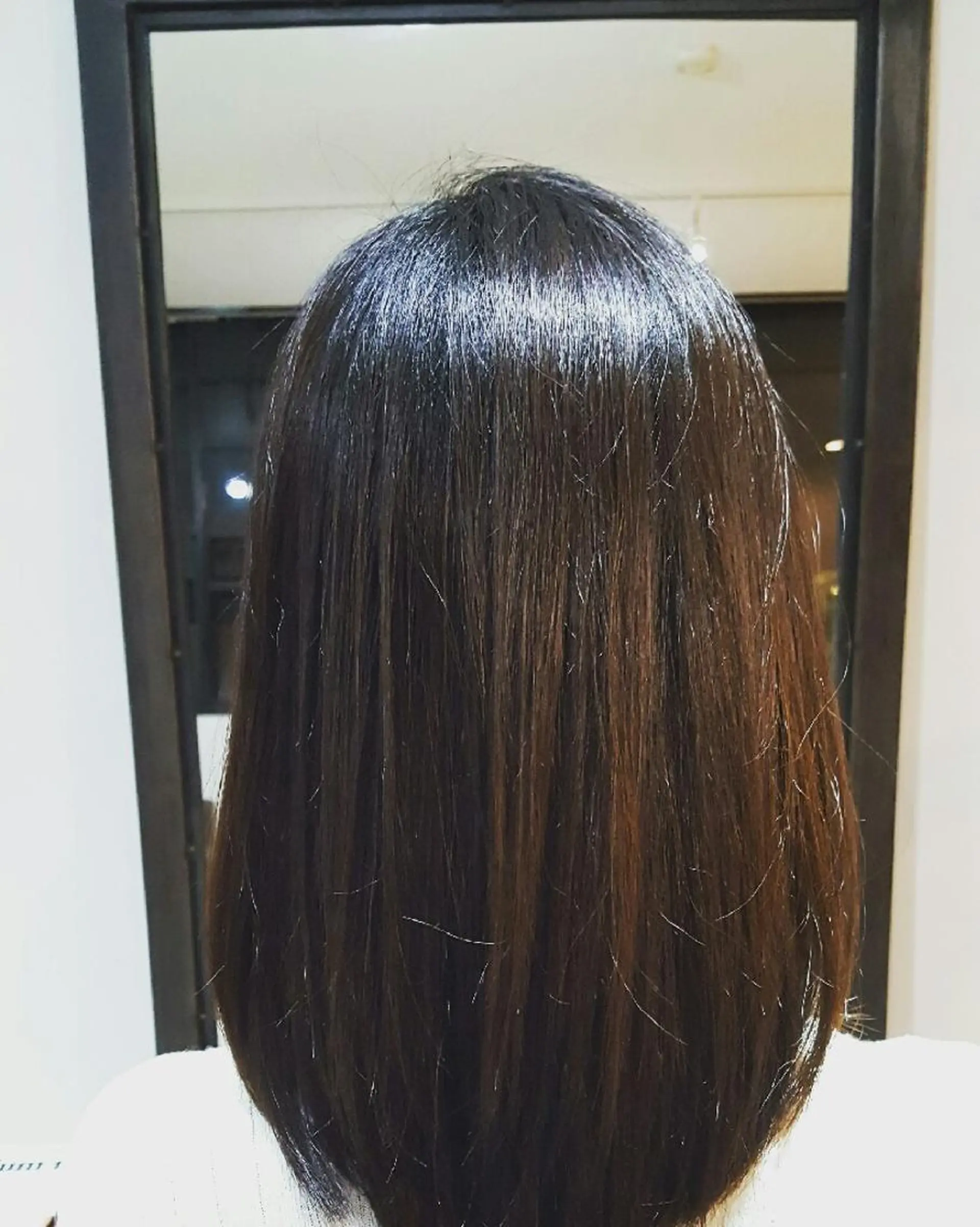 セミロング 縮毛矯正 spa hair  ark 富井直美のヘアスタイル