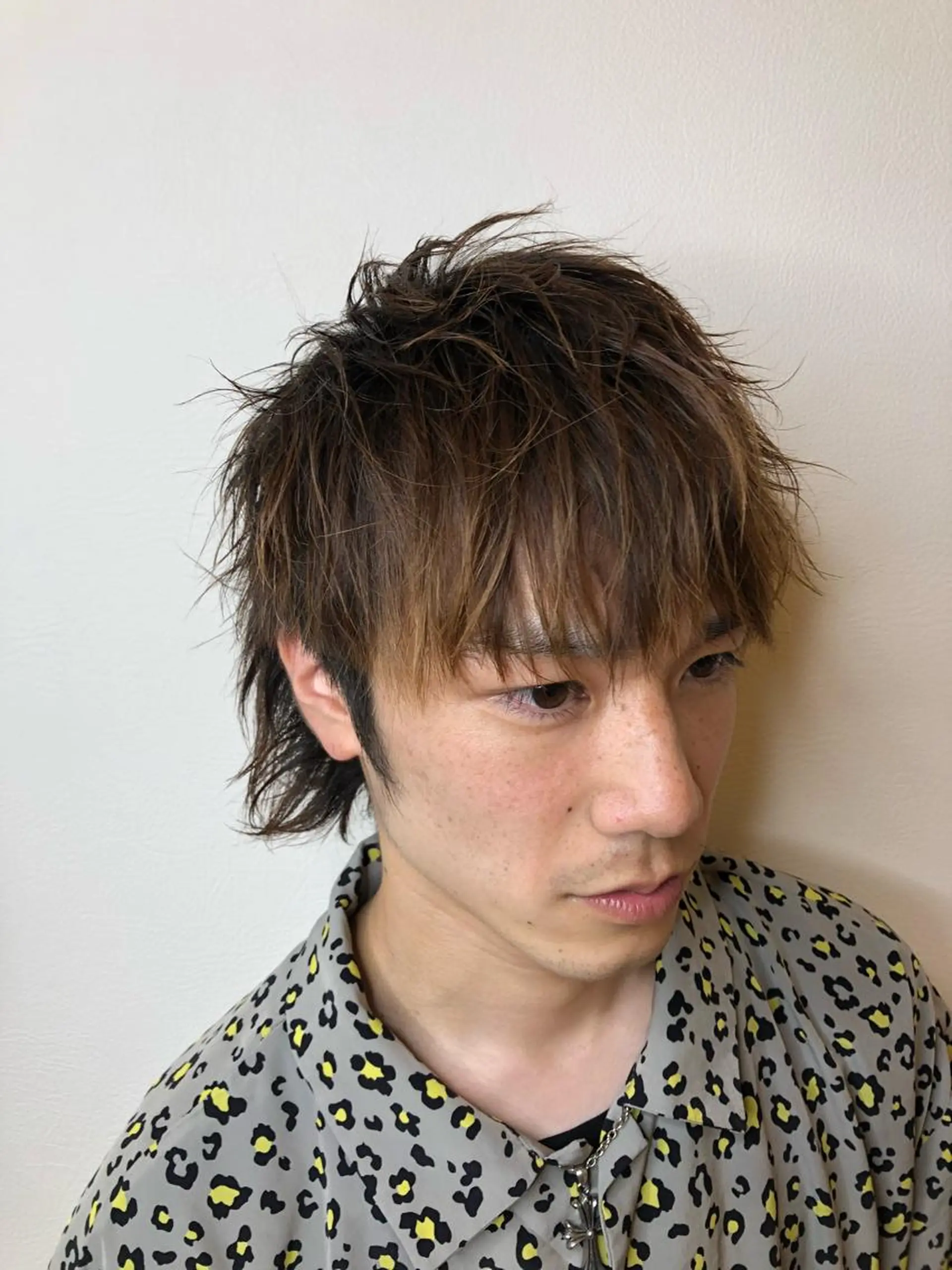 ショート カラー パーマ メンズ メンズカット 三村洸斗のヘアスタイル