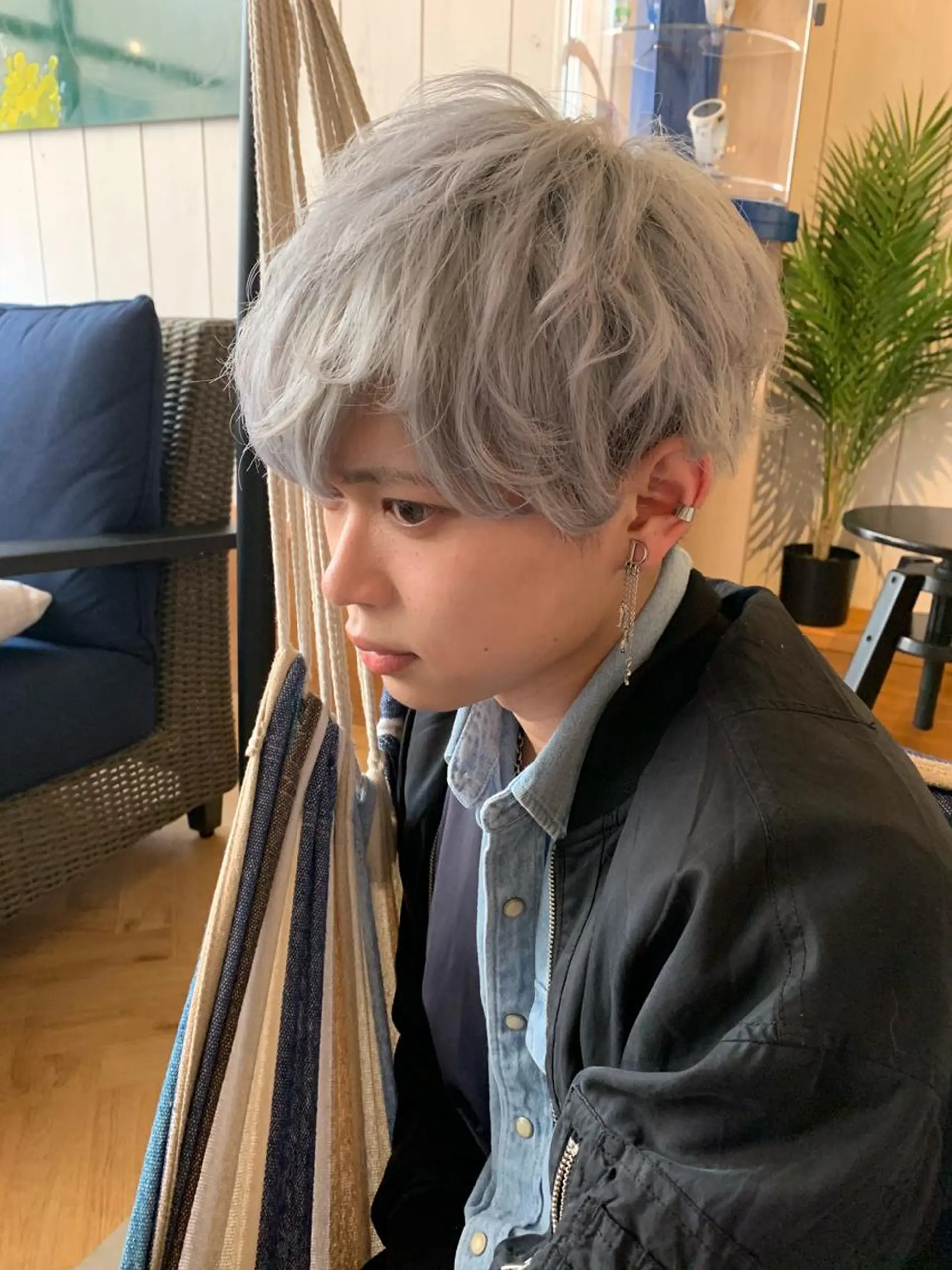 ショート カラー メンズ カット ヘアカラー WEG所属・韓国レイヤー/艶髪 WATSUKIのヘアスタイル