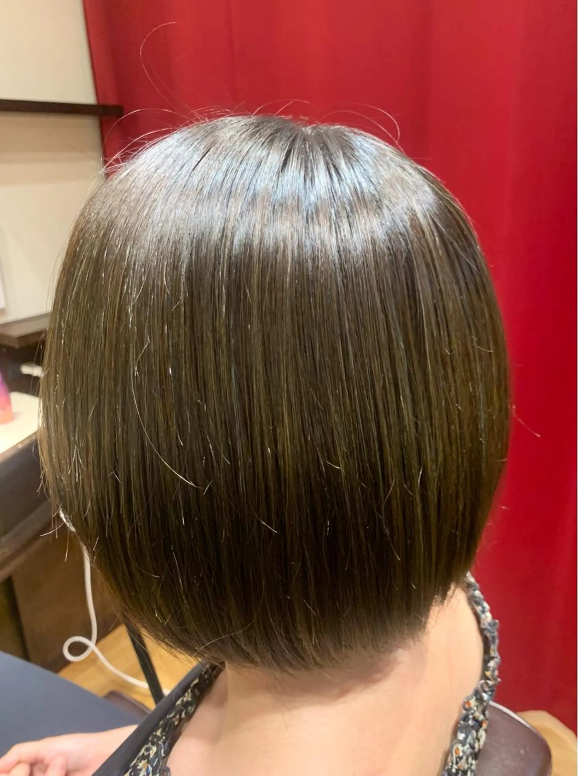 ショート ヘアカラー トリートメント 【くせ毛さんのお悩み 解決🍀】栗橋のヘアスタイル