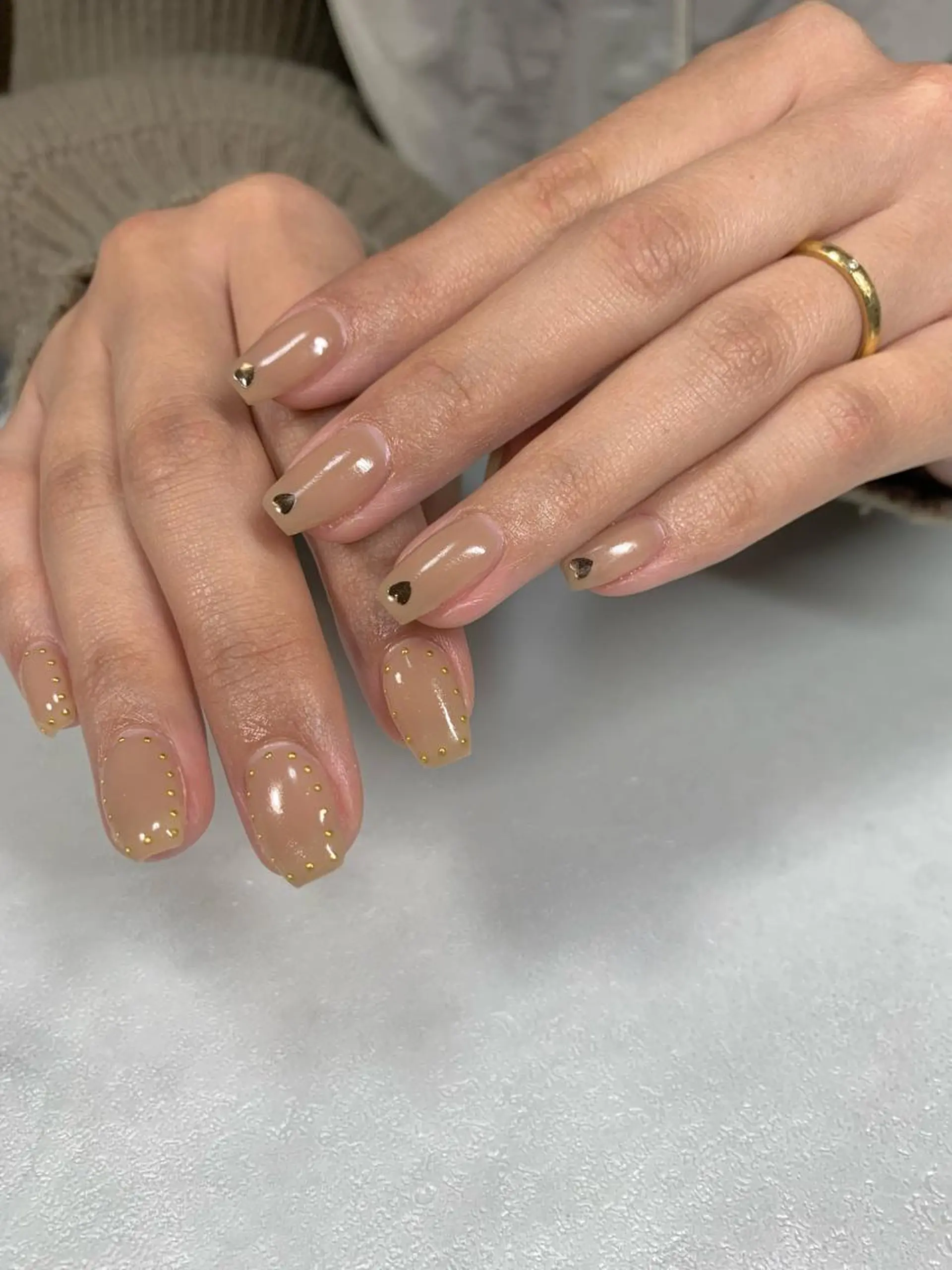 ネイル ハート ホログラムネイル SAKU  nail[サクネイル]所属・SAKU nail 作島茜のネイルデザイン