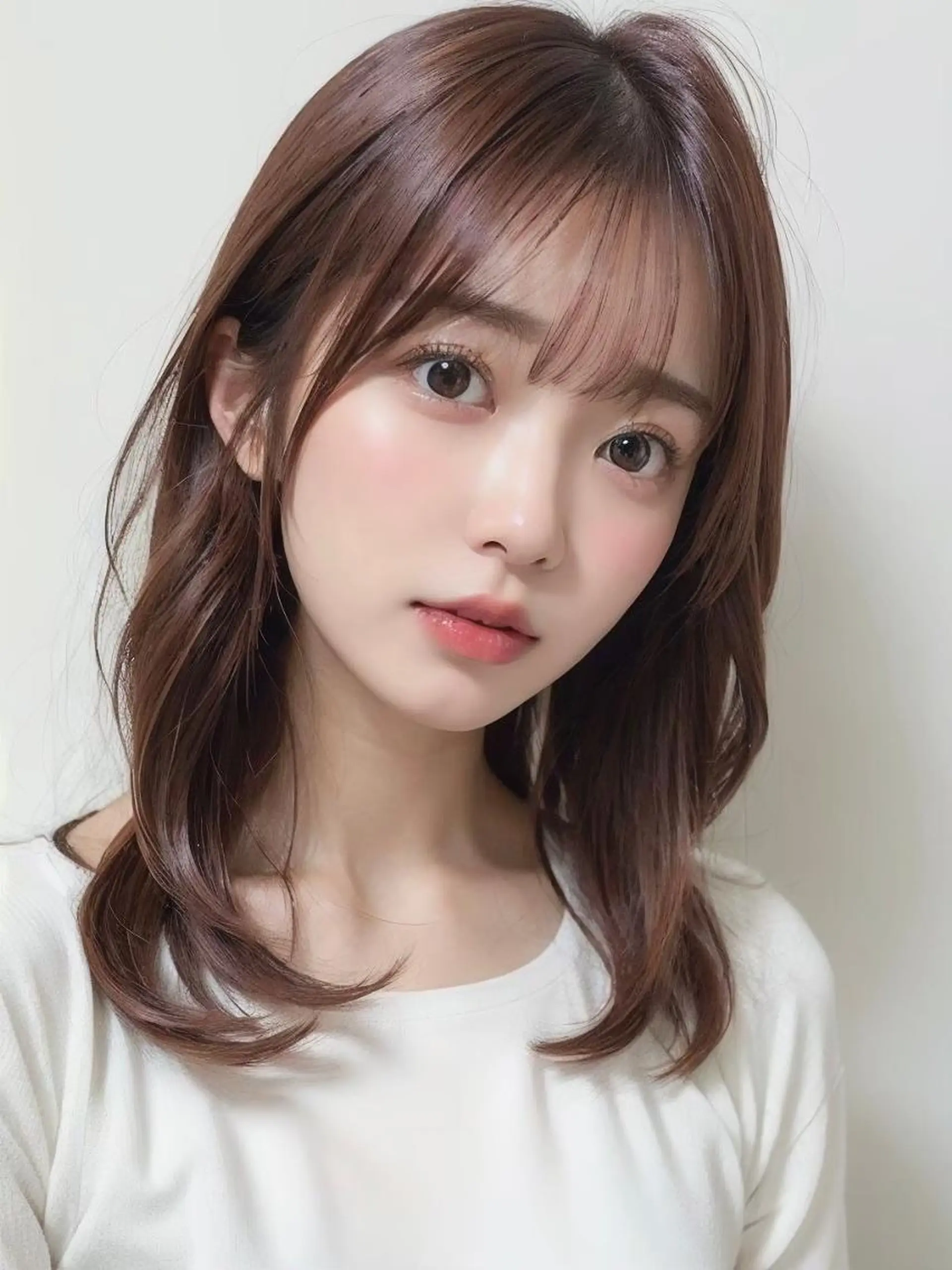 セミロング 岡本葵子カットモデル ┊束感マツエクのマツエク・マツパデザイン