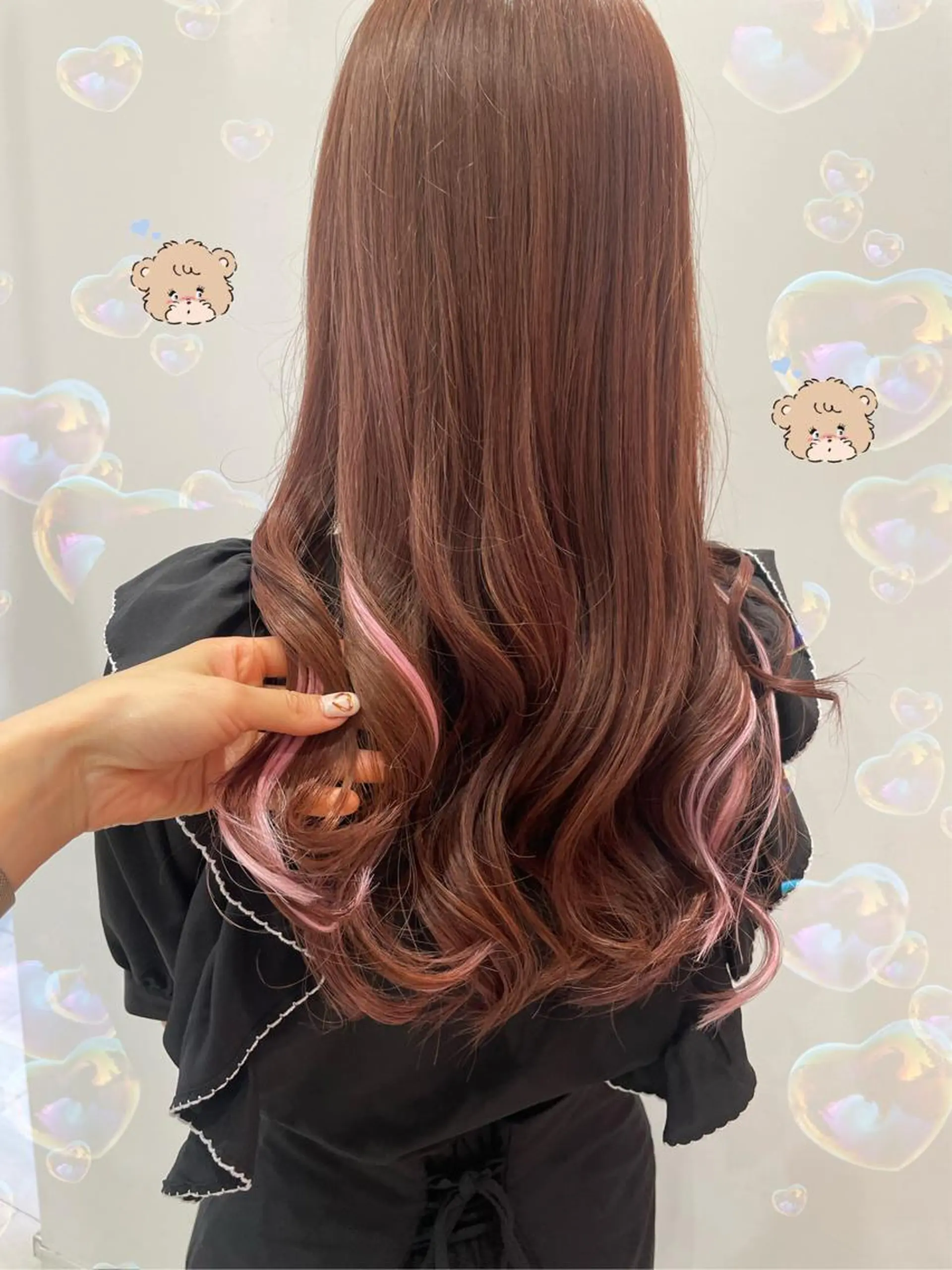 ロング カラー エクステ ヘアカラー エクステ 新宿駅近♡個室 ♡関口三都季🌜のヘアスタイル