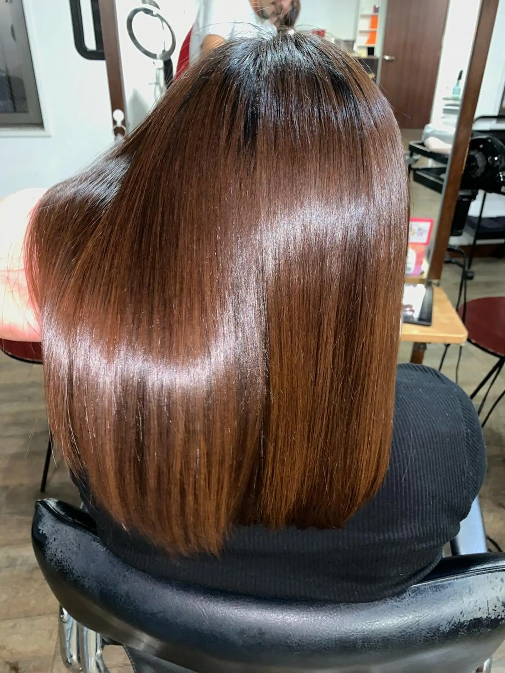 ミディアム 縮毛矯正/髪質改善 井上智秀のヘアスタイル