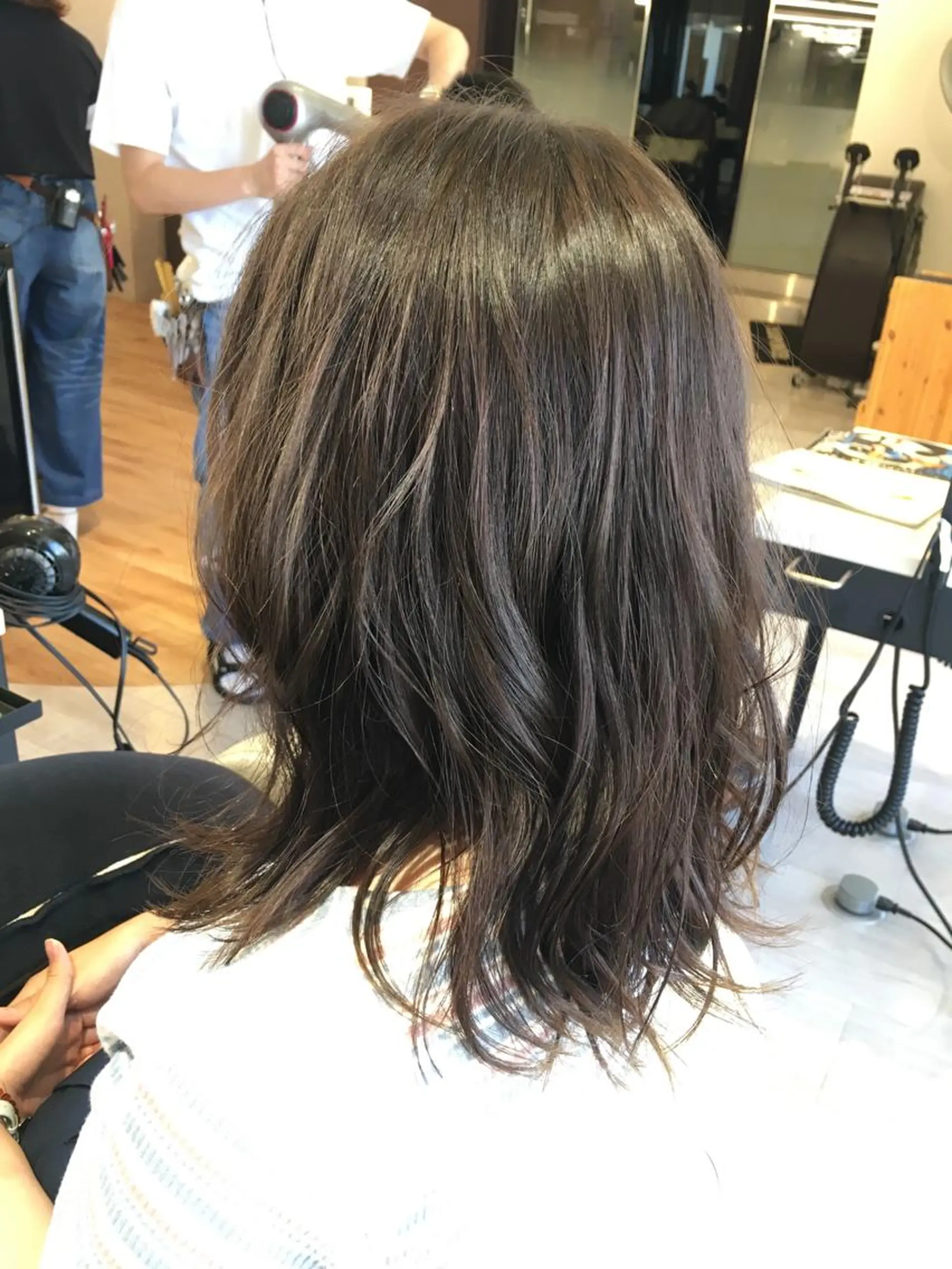 ミディアム カラー ヘアアレンジ 金子 富士のヘアスタイル