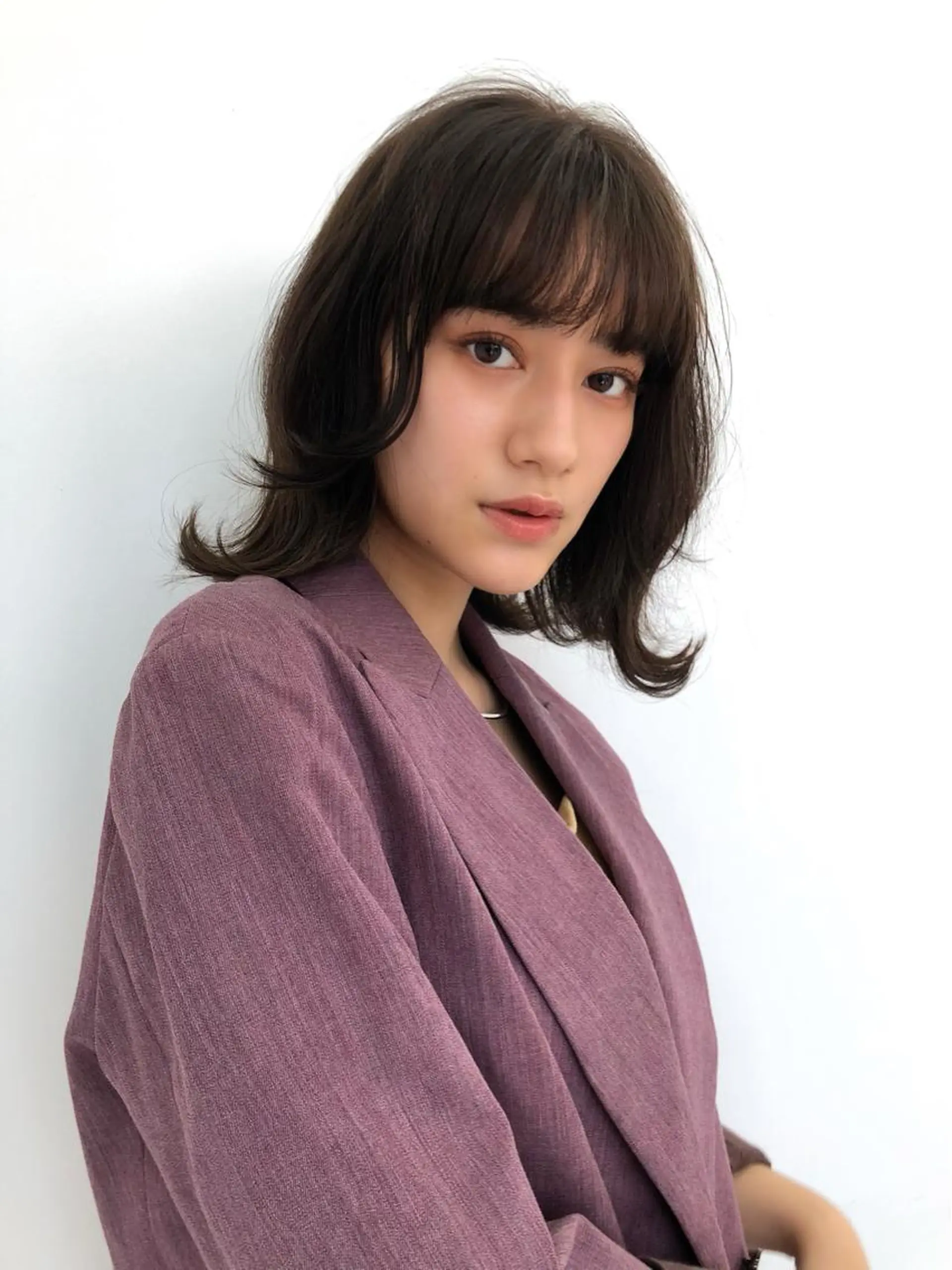 ミディアム カラー パーマ 💖美髪矯正💖 辻未侑のヘアスタイル