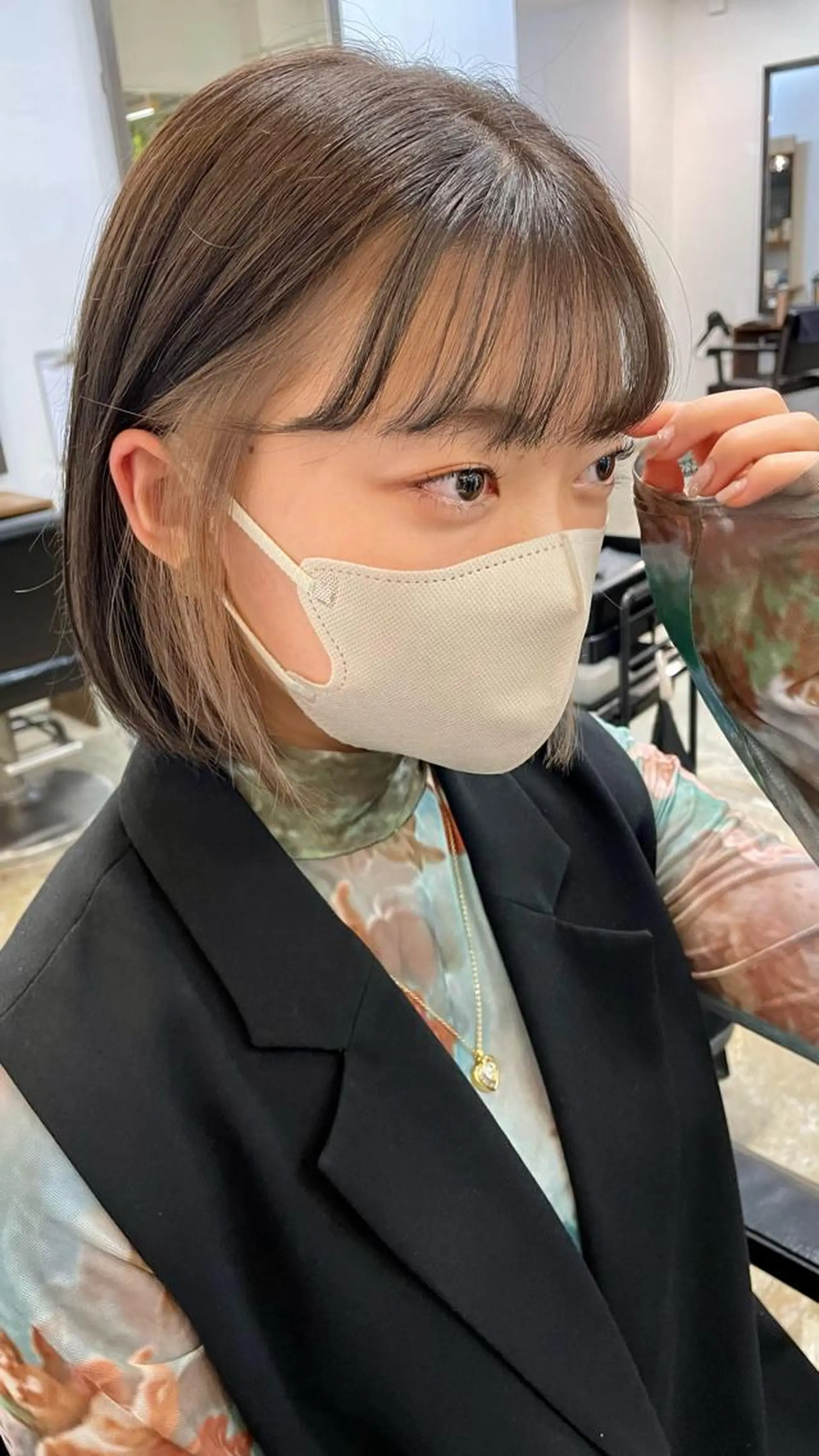 ショート カラー カットモデル募集 長谷川のヘアスタイル