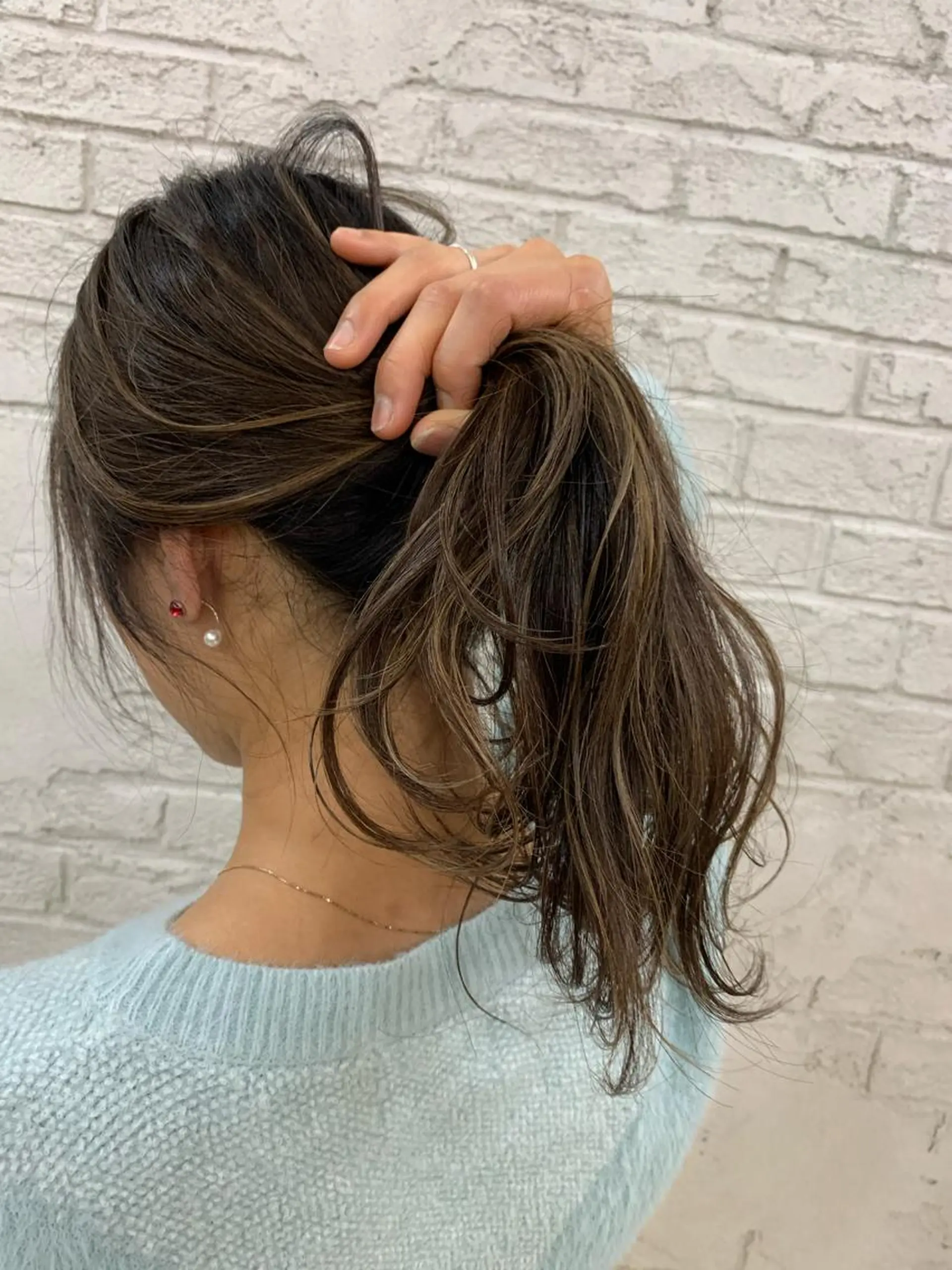 セミロング ハイライト 🇺🇸ハイライト特 化美容師🇺🇸漆沢のヘアスタイル