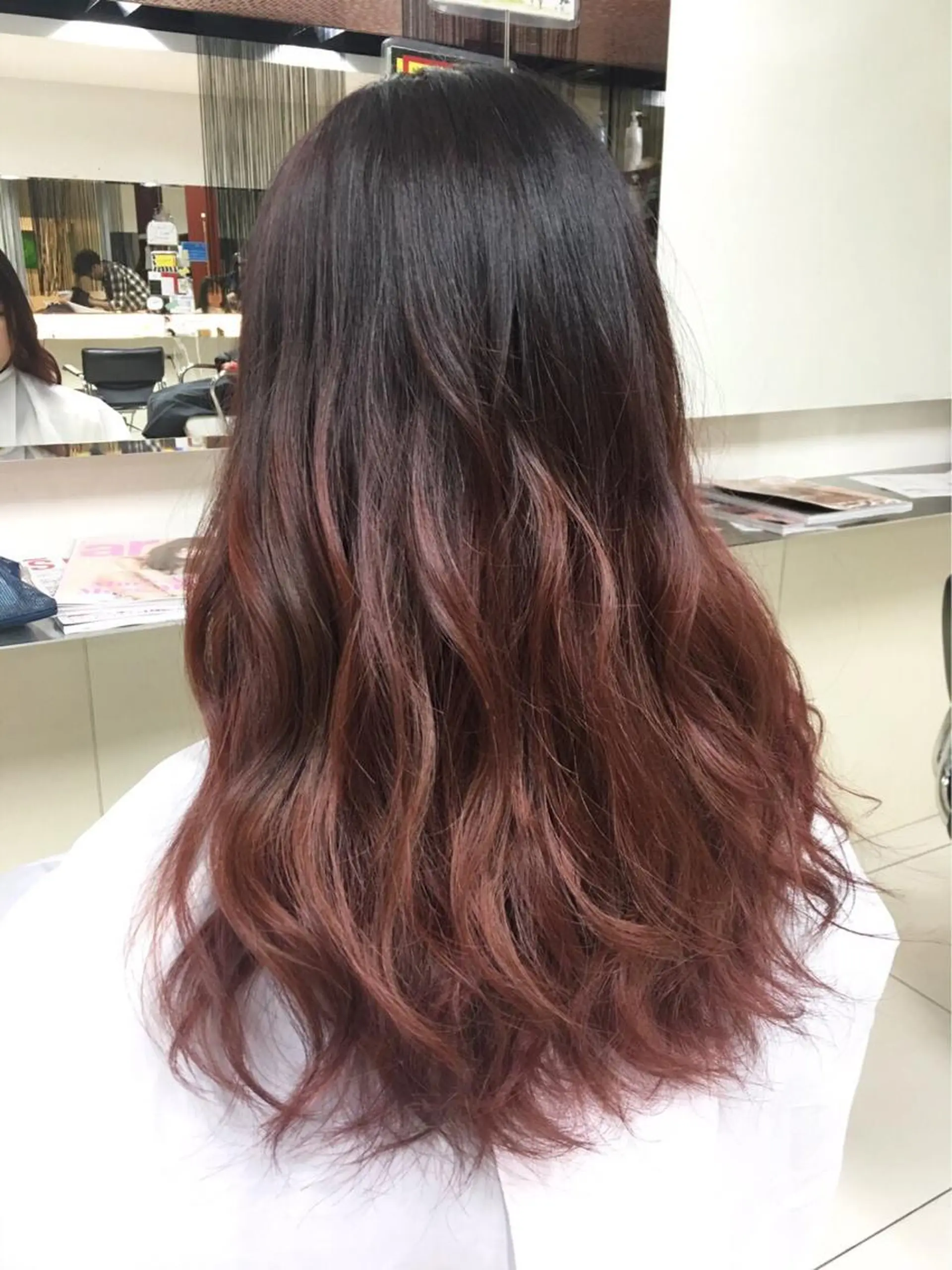 ロング カラー ヘアアレンジ 髪質改善カラー🎗️ 滝沢純のヘアスタイル