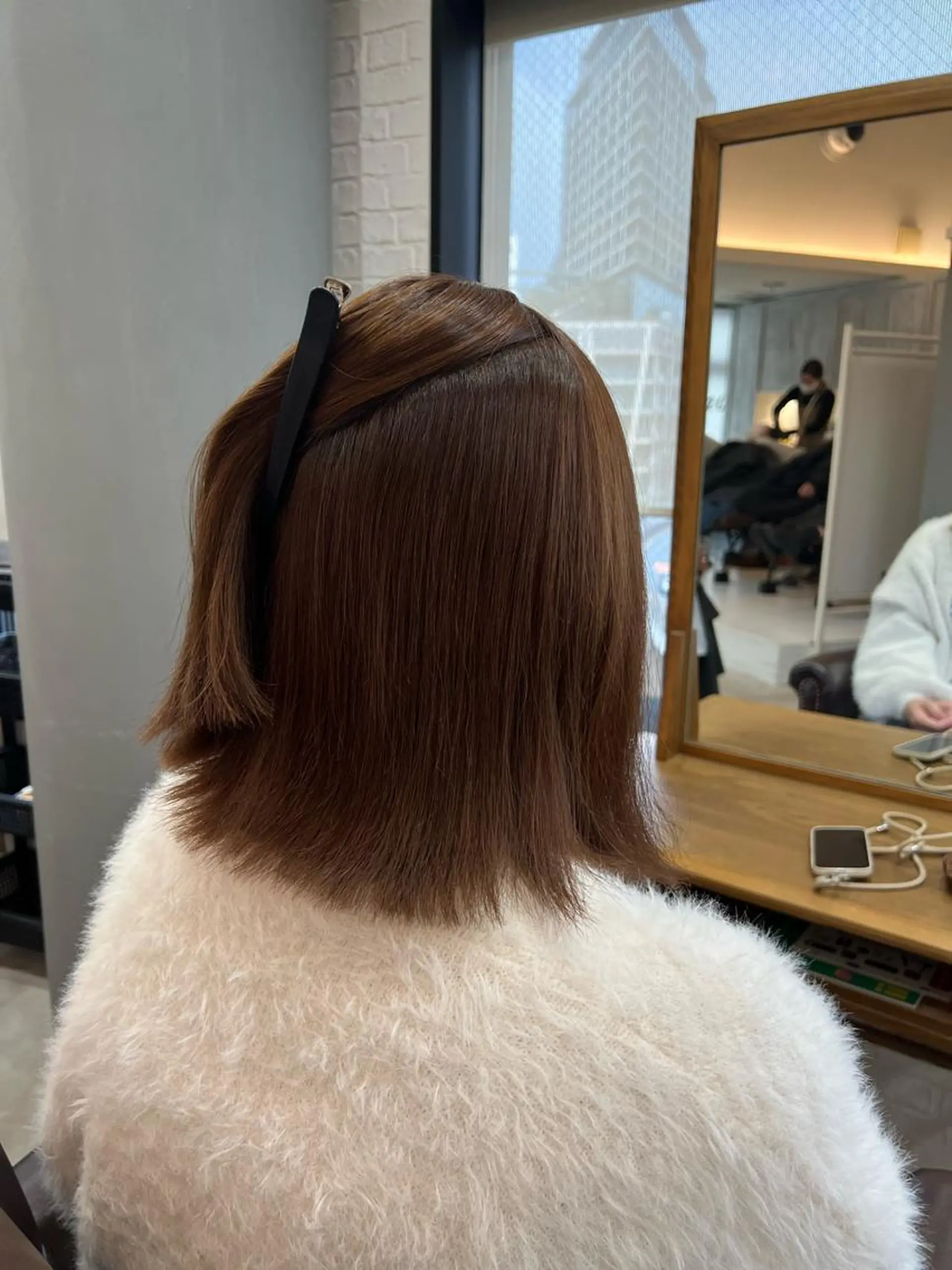 ミディアム カット 縮毛矯正 トリートメント 髪質改善ストレート Kantaのヘアスタイル