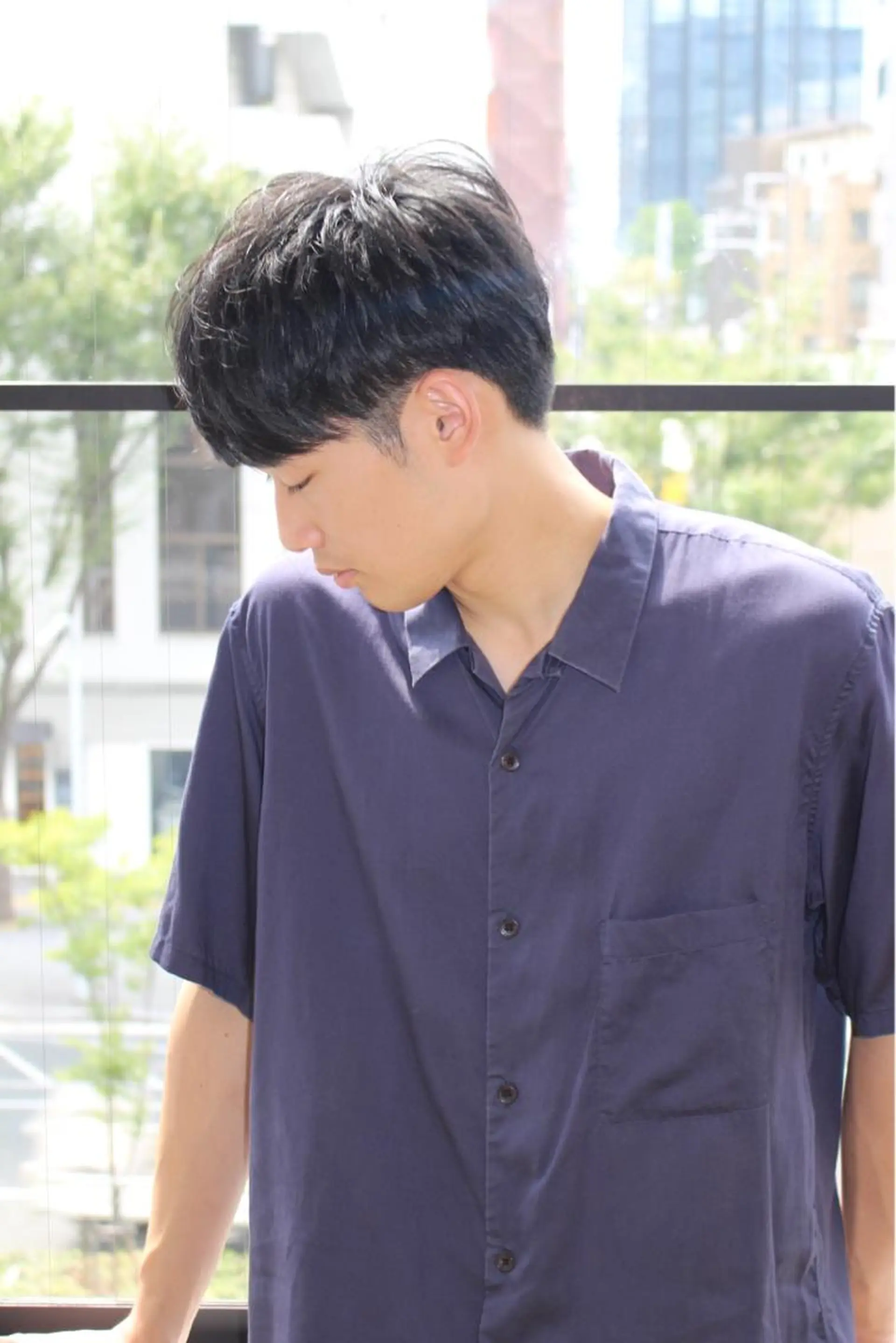 ショート パーマ メンズ メンズパーマ カット パーマ 吉岡 昌吾のヘアスタイル