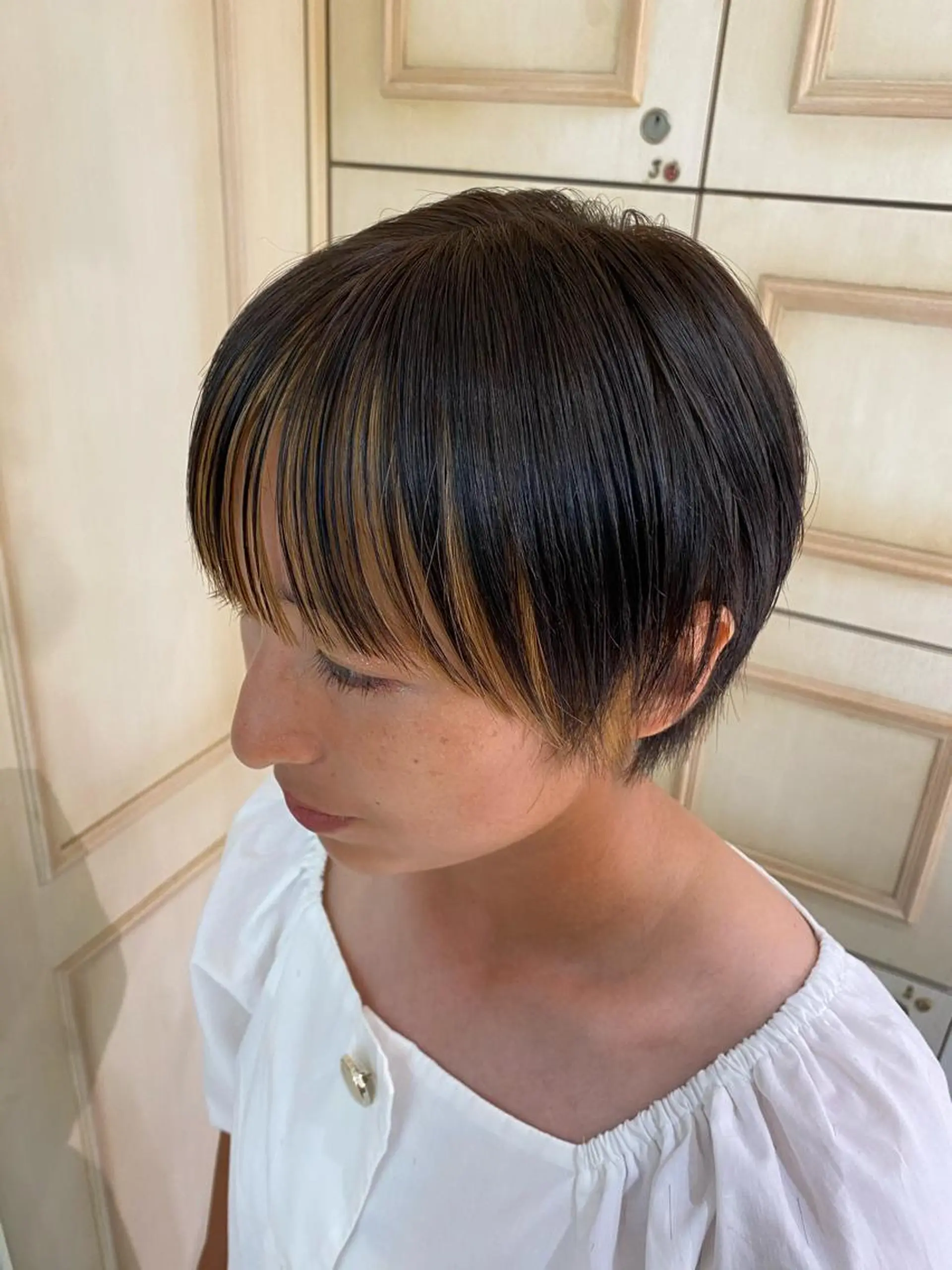 ショート カラー 透明感カラー 古山 結季🌙🖤のヘアスタイル