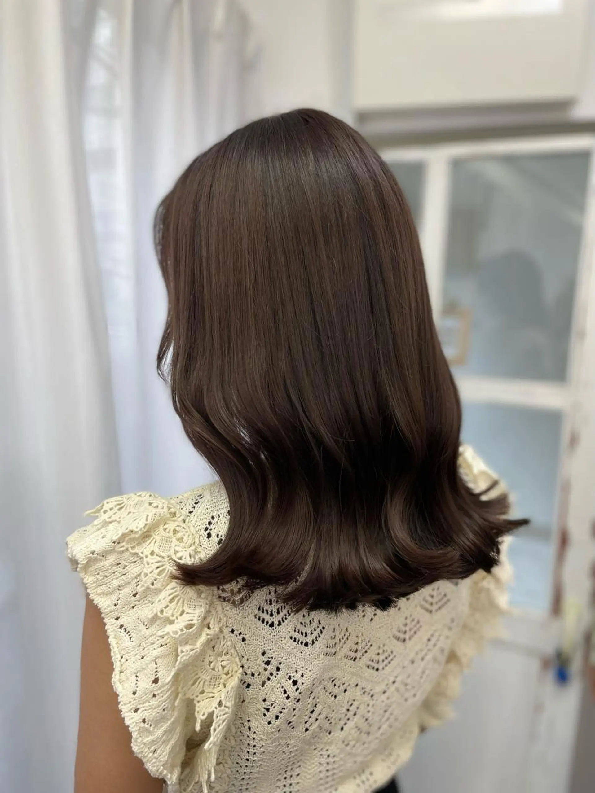 ミディアム カラー ヘアカラー トリートメント 韓国ヘア🤍髪質改善 🇰🇷AKANEのヘアスタイル