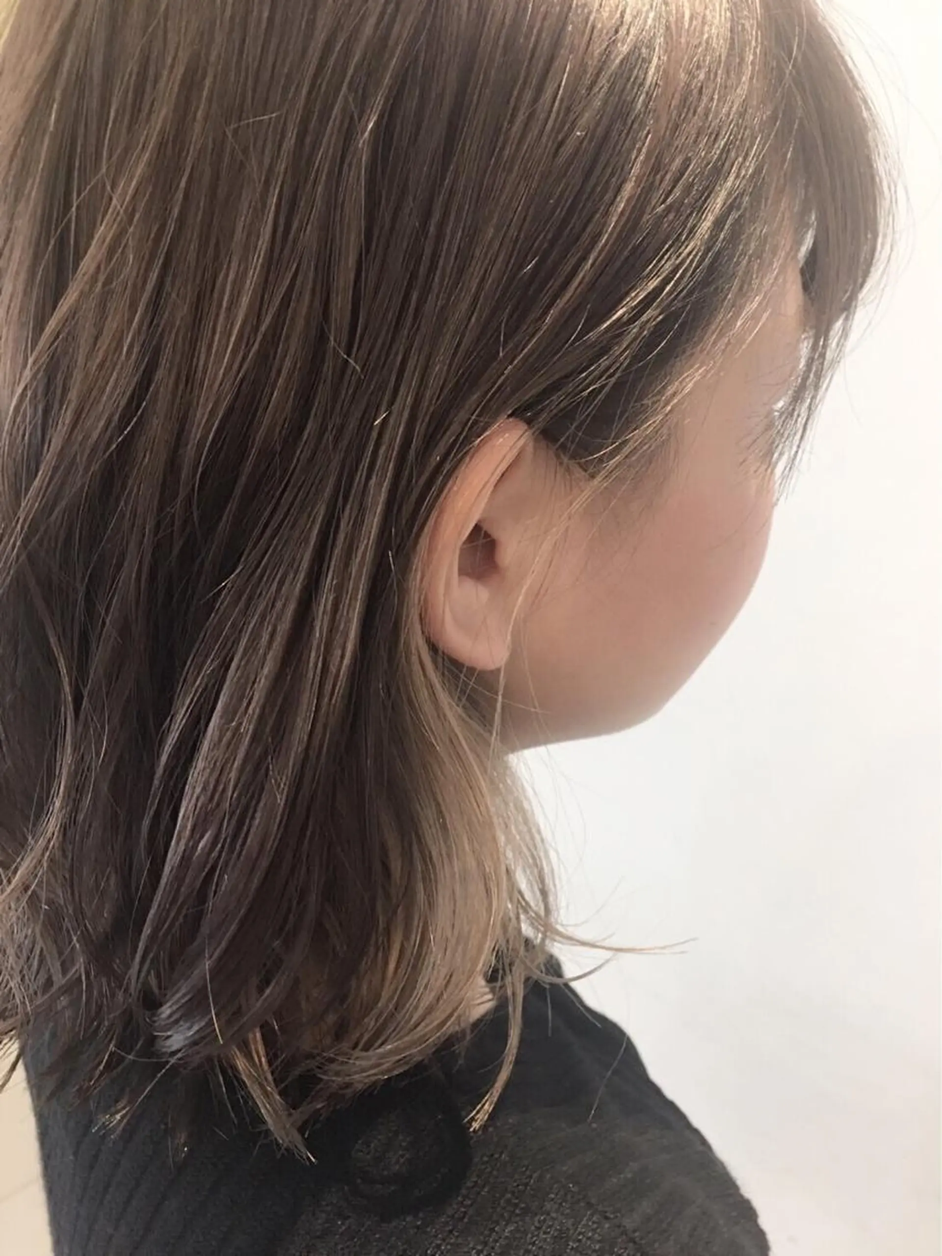 ミディアム カラー ベージュカラー インナーカラー 髪質改善/ 艶髪カラー/益田直幸のヘアスタイル