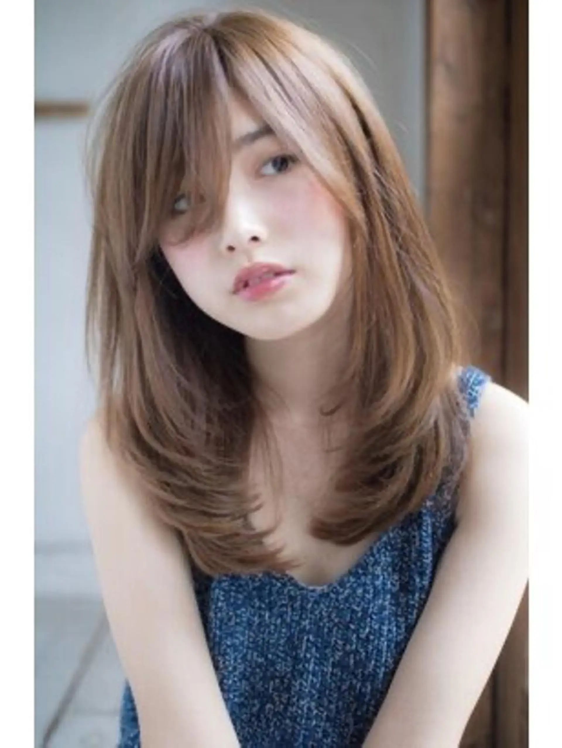 セミロング 髪質改善レイヤー/ ボブたんの翔太のヘアスタイル