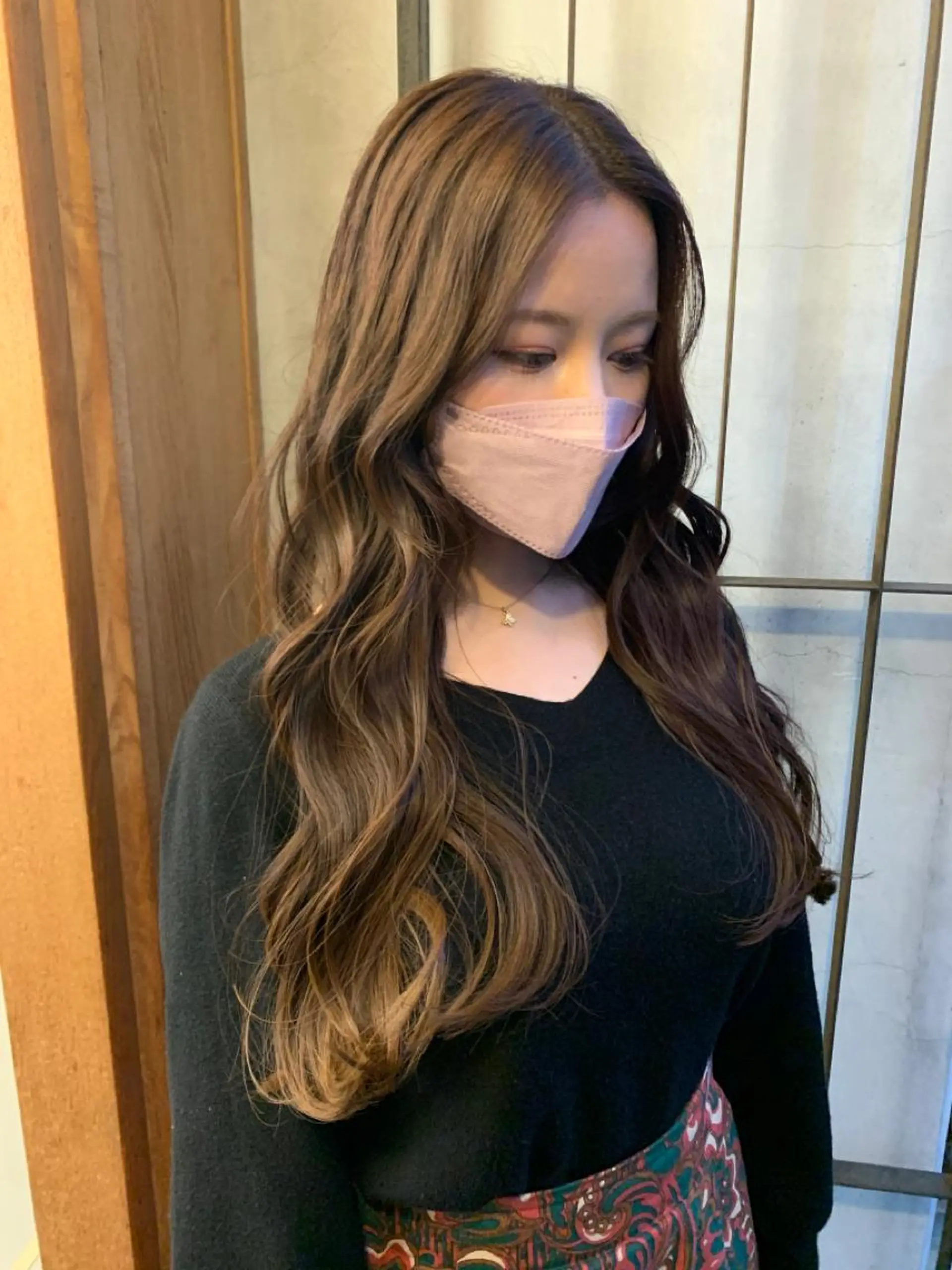 ロング カット ヘアカラー トリートメント 艶髪color💎髪 質改善ストレート大吉のヘアスタイル