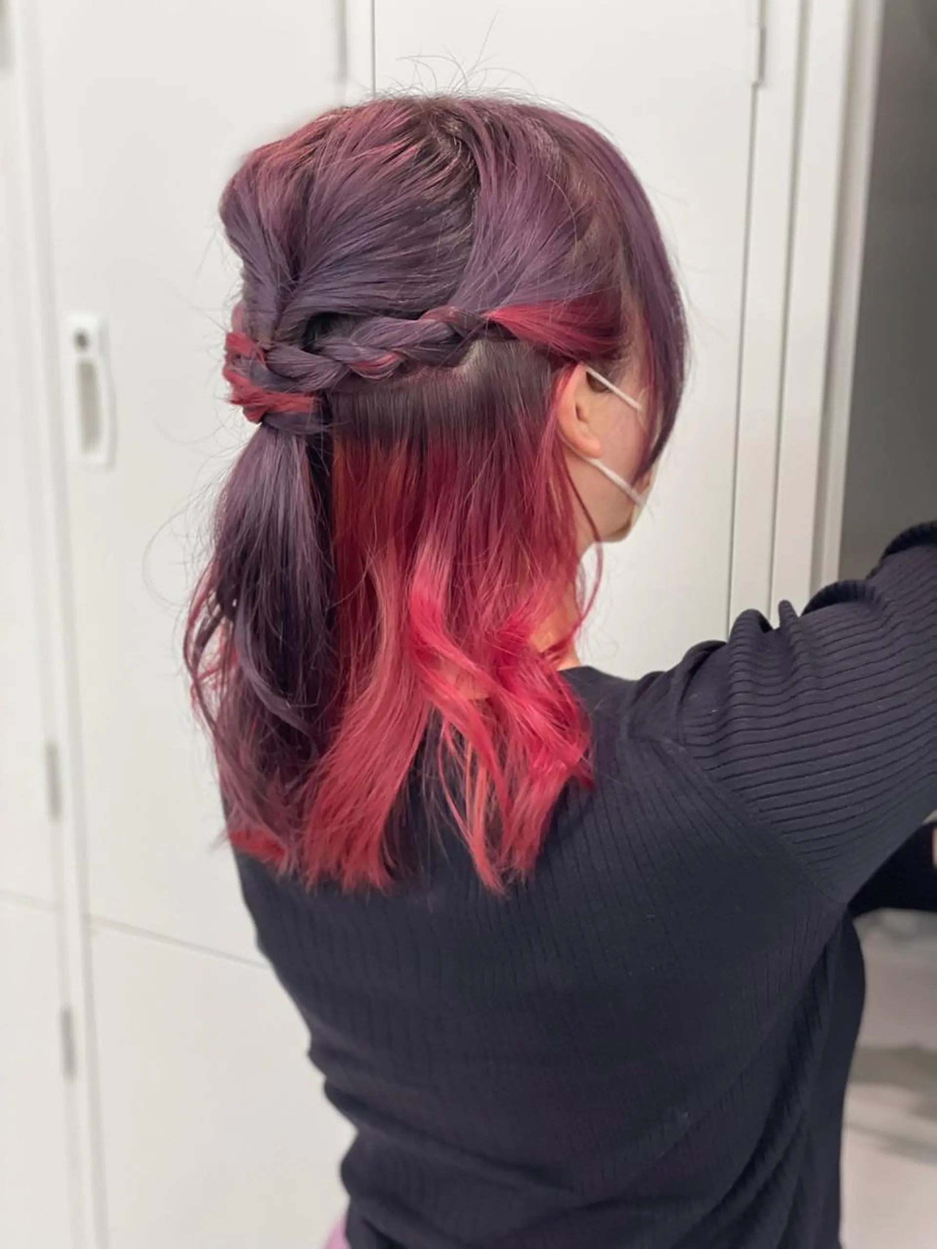 セミロング カラー ショーヤ/ブリーチ /エクステのヘアスタイル