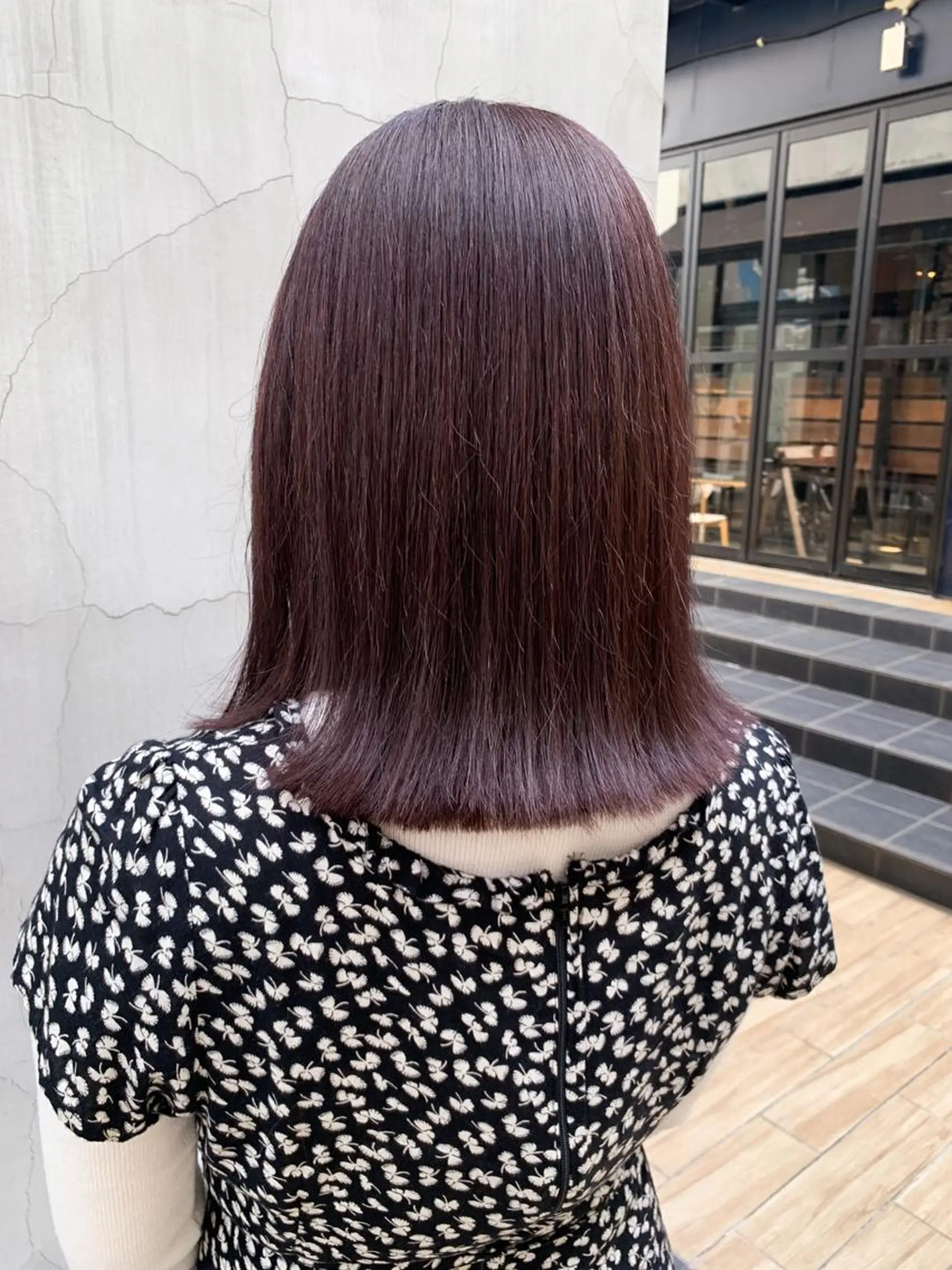 ミディアム カラー ヘアアレンジ ヘアカラー トリートメント yuka .のヘアスタイル