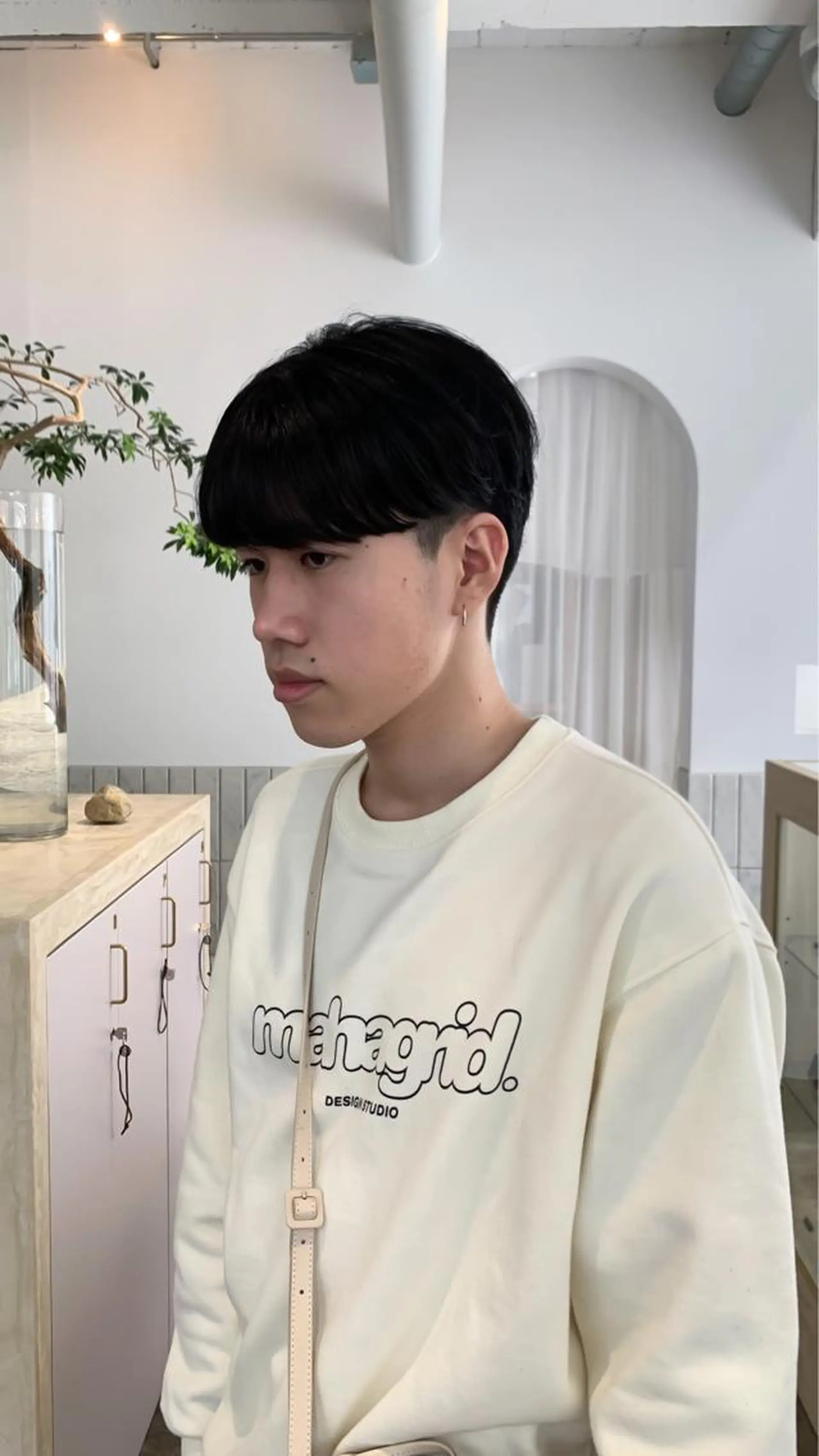 ショート メンズ メンズ韓国風 韓国マッシュ マッシュ 韓国風ヘア 似合わせカット ケアパーマ喜来雅由のヘアスタイル