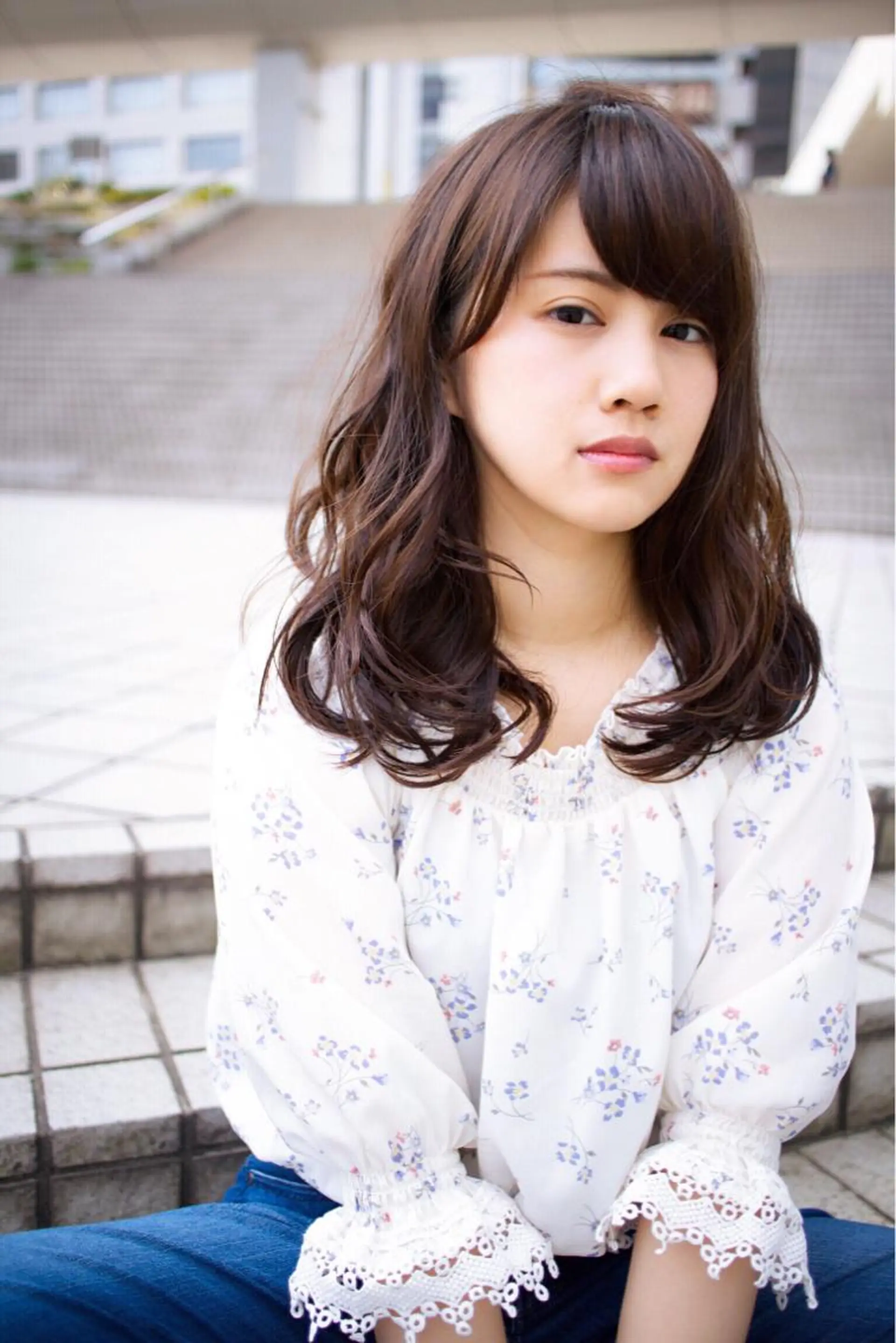 セミロング カラー パーマ ヘアアレンジ グレージュ パープルカラー 二児のパパで店長な 戸田健治のヘアスタイル